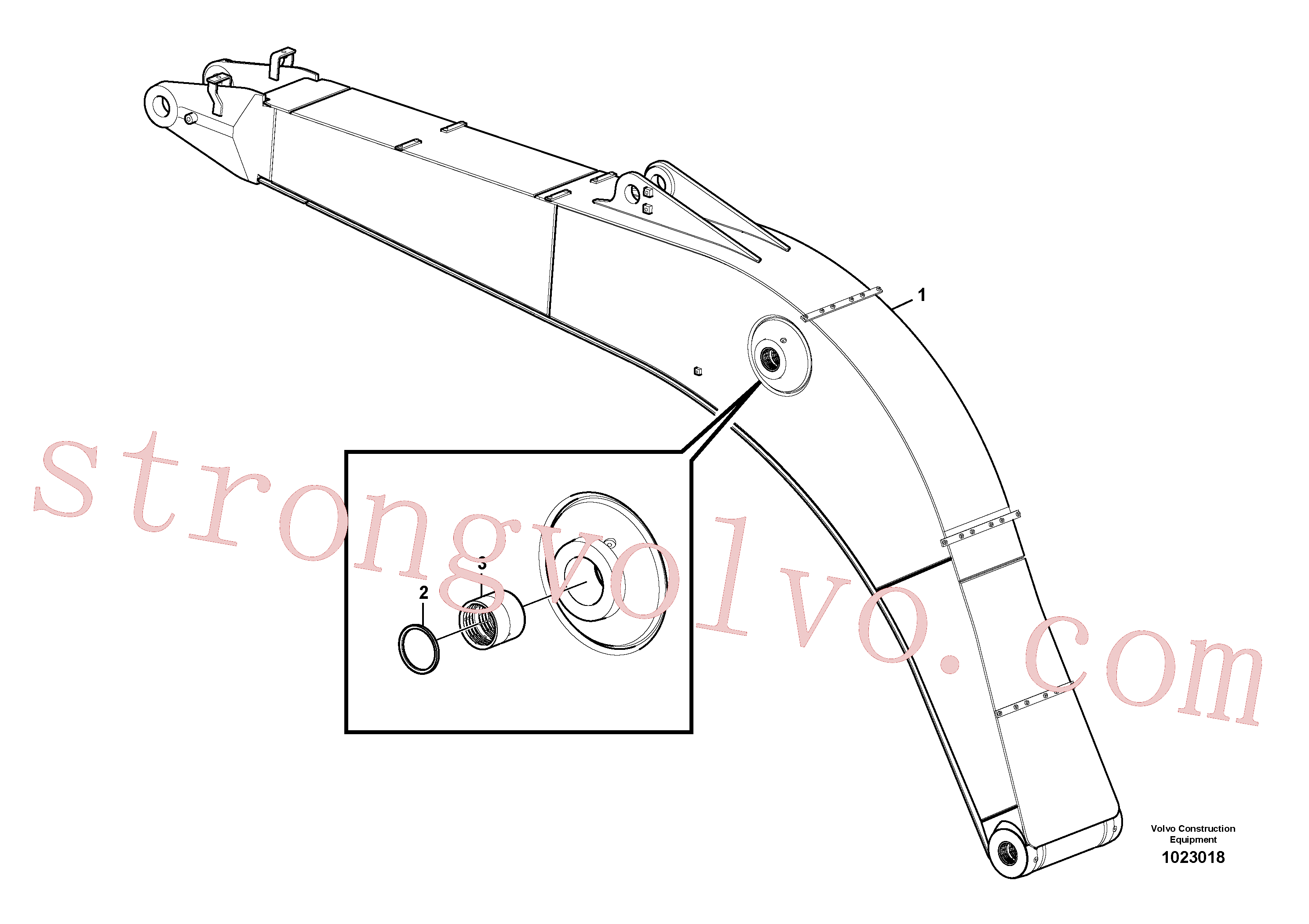 VOE14512446 Bucha Inscreva-se para Volvo Acessórios para escavadeira