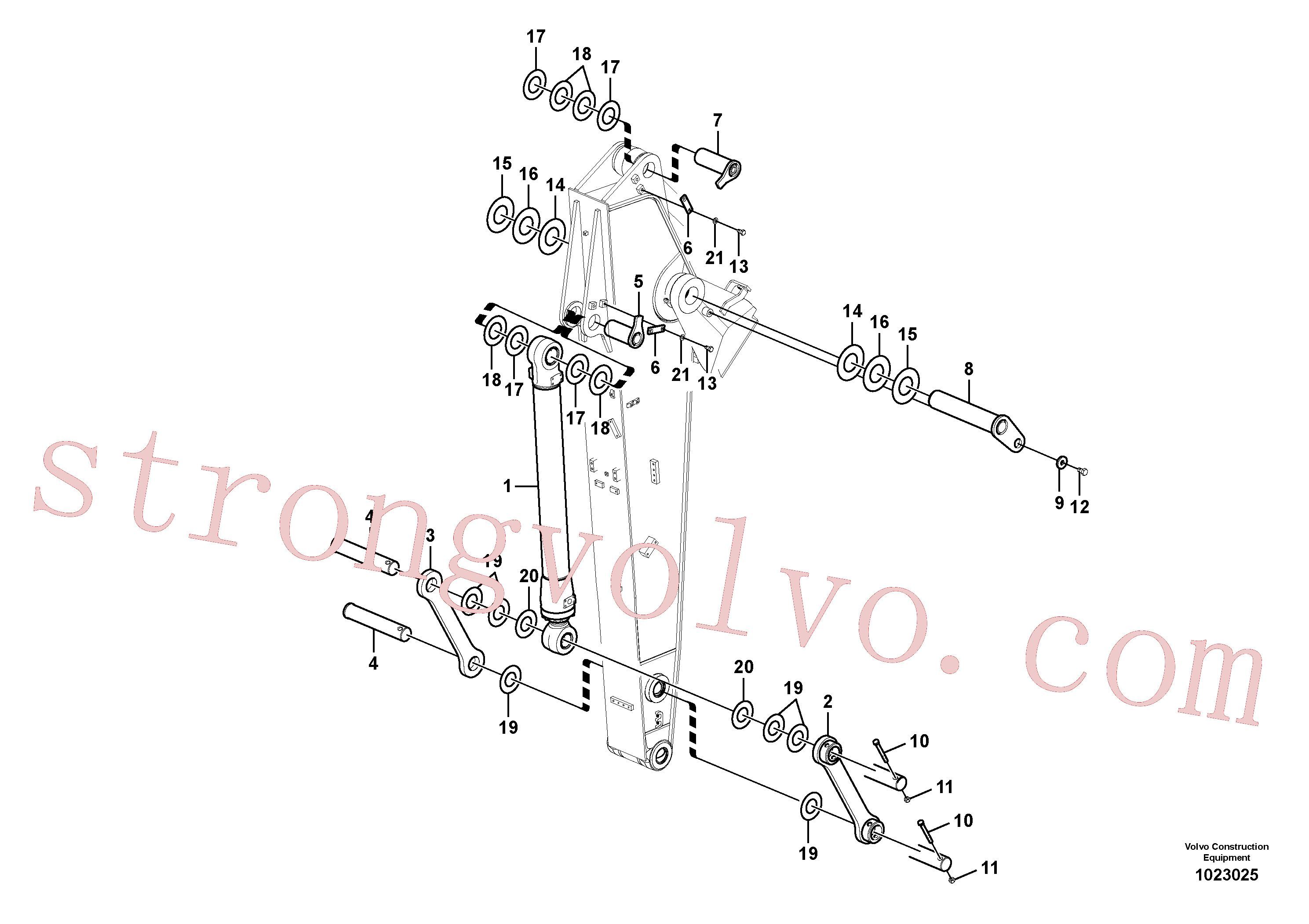 VOE983260 Volvo Elos do braço de afundamento(1023025 Montagem)