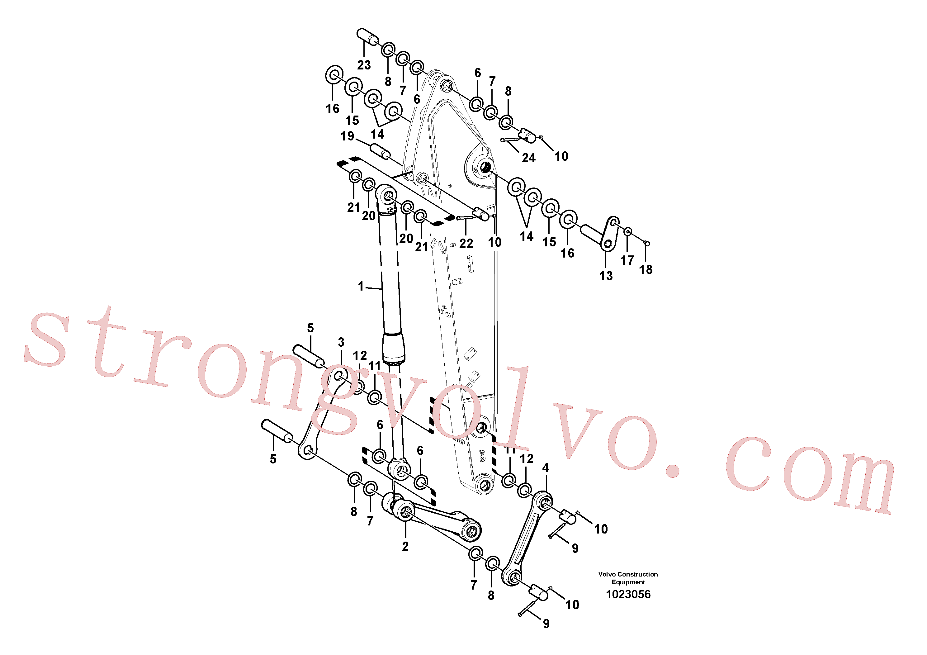 VOE14618710 Volvo Elos do braço de afundamento(1023056 Montagem)