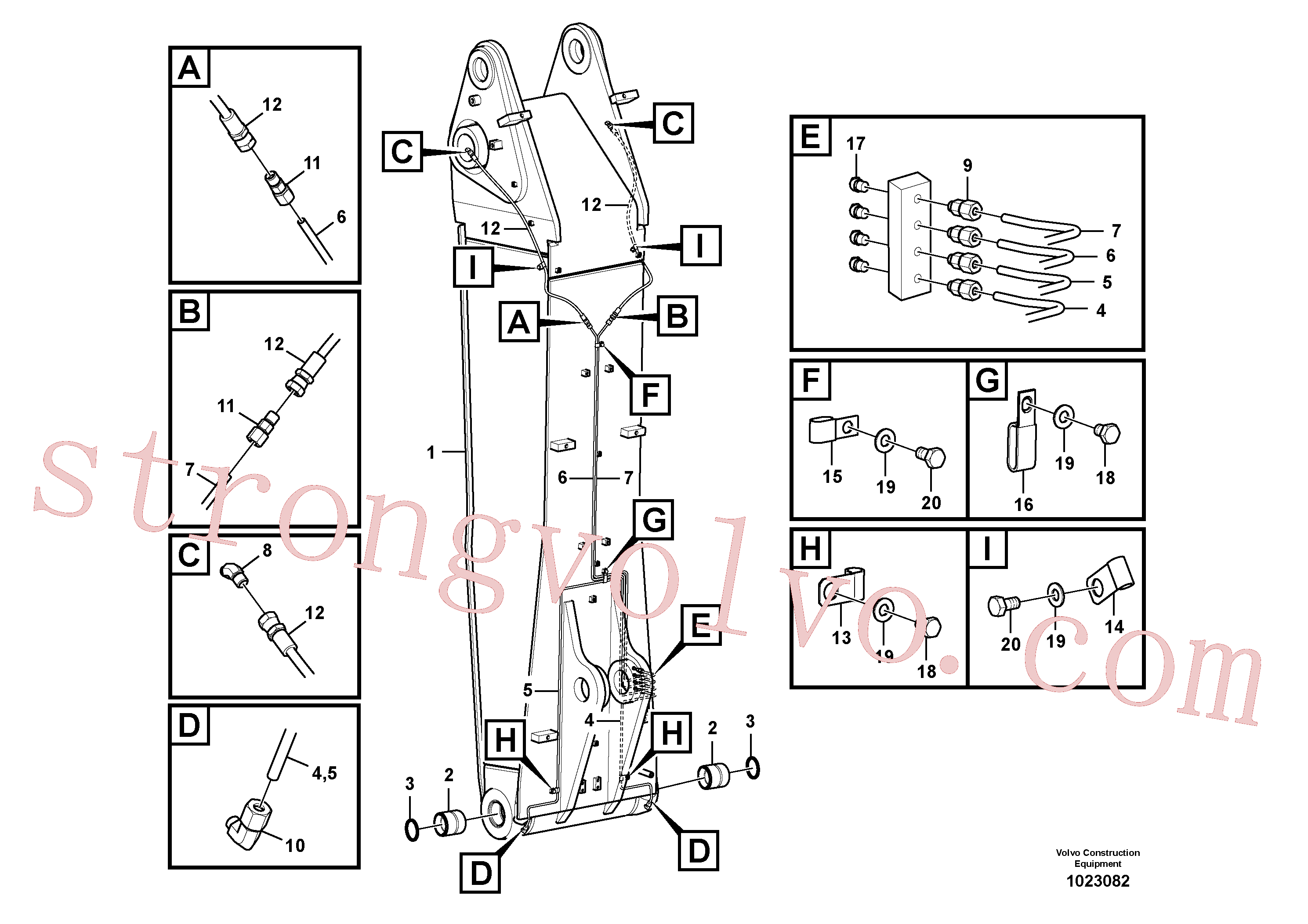 VOE14550284 Tubo Volvo escavadeira
