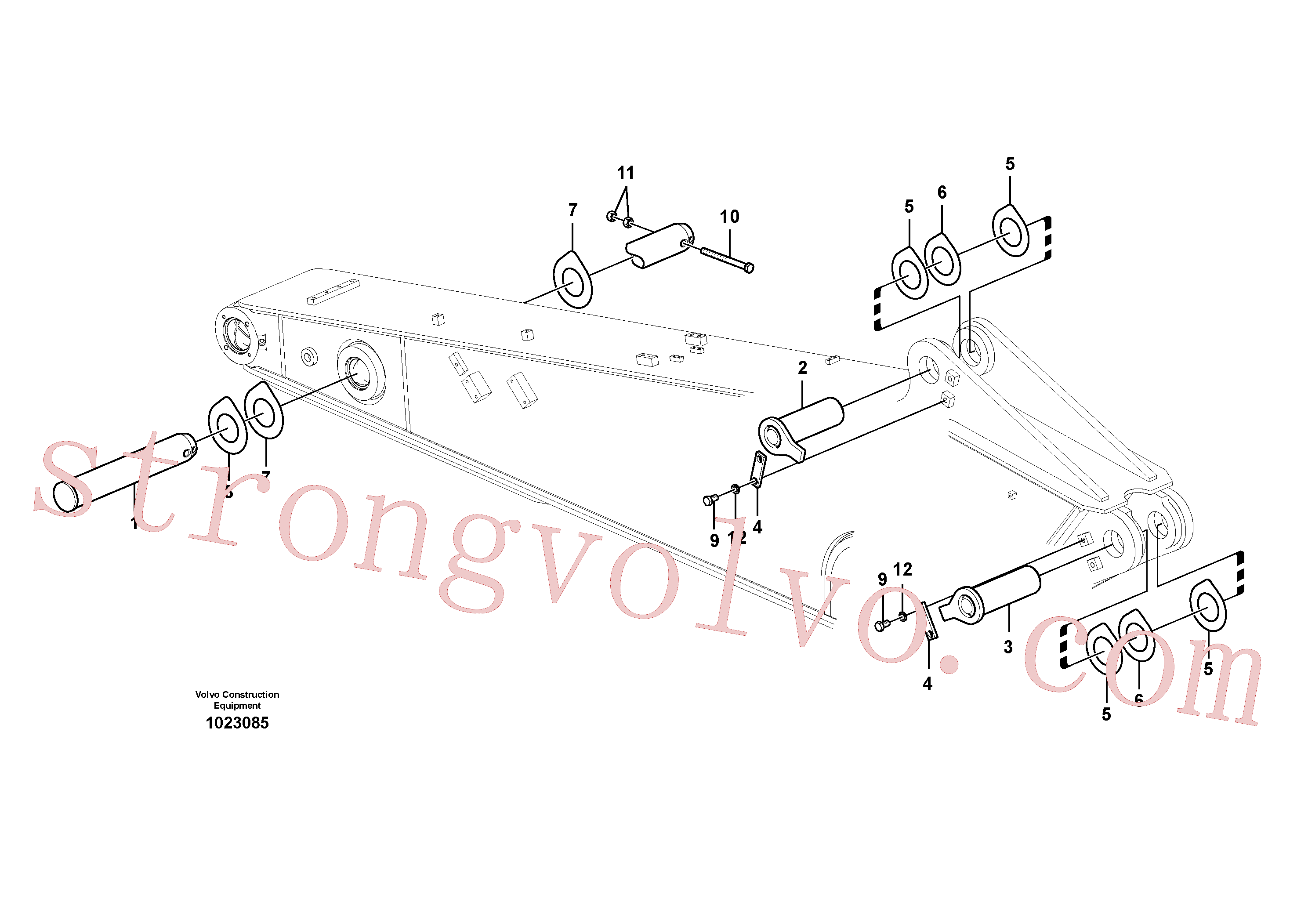 VOE14543945 Volvo Elos do braço de afundamento(1023085 Montagem)