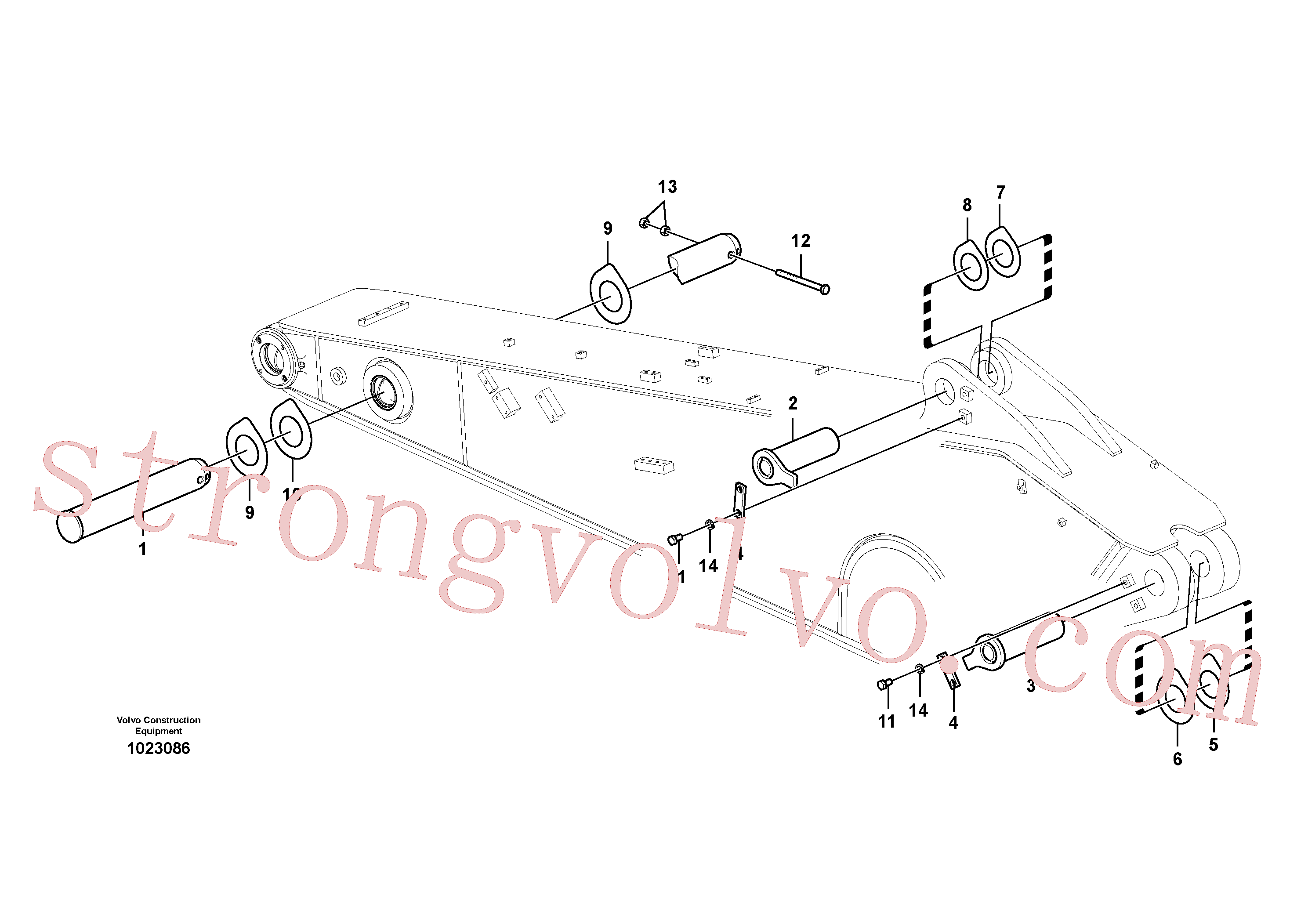 VOE14551608 Volvo Elos do braço de afundamento(1023086 Montagem)