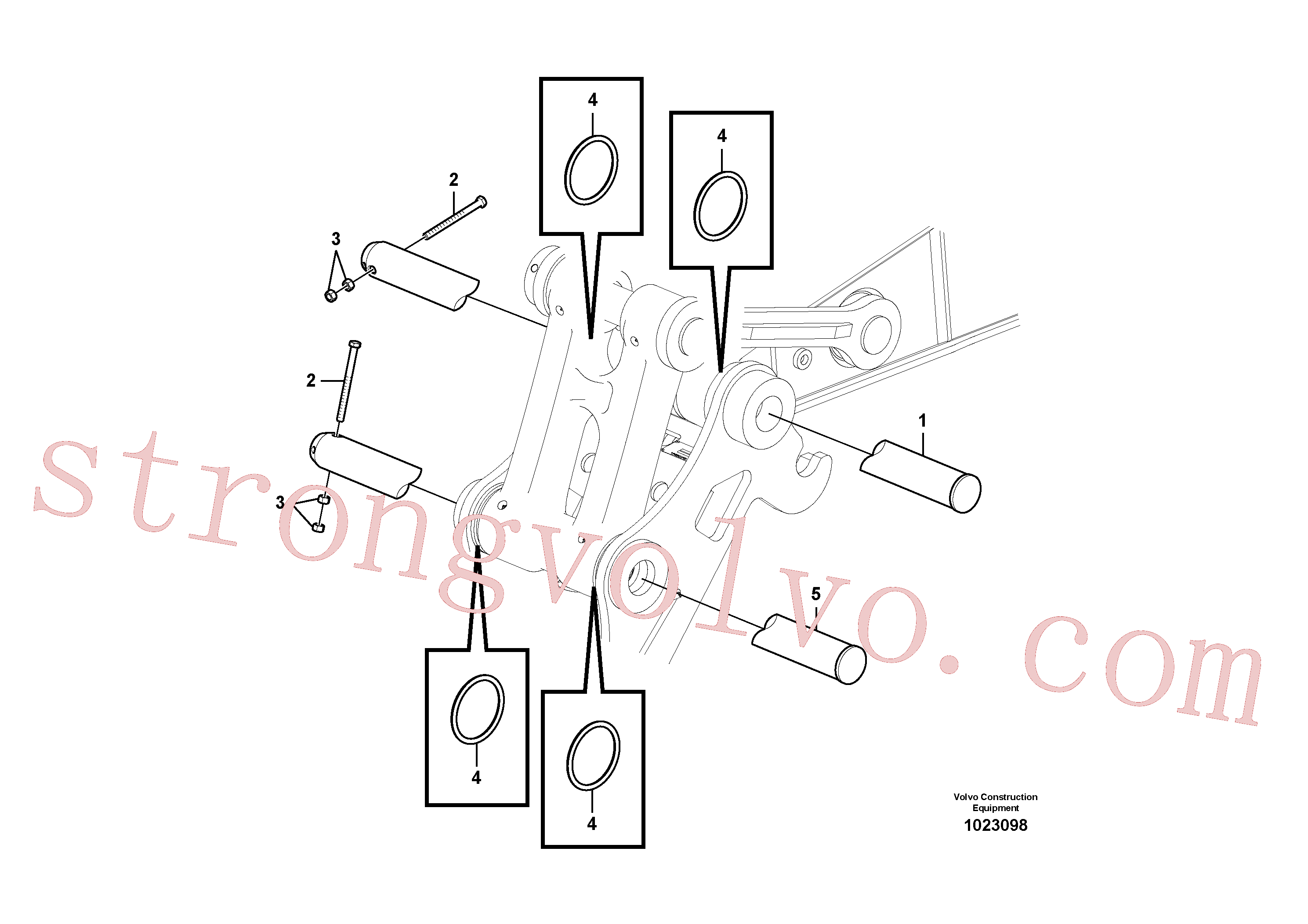 VOE14880693 Volvo Tirantes ao balde(1023098 Montagem)