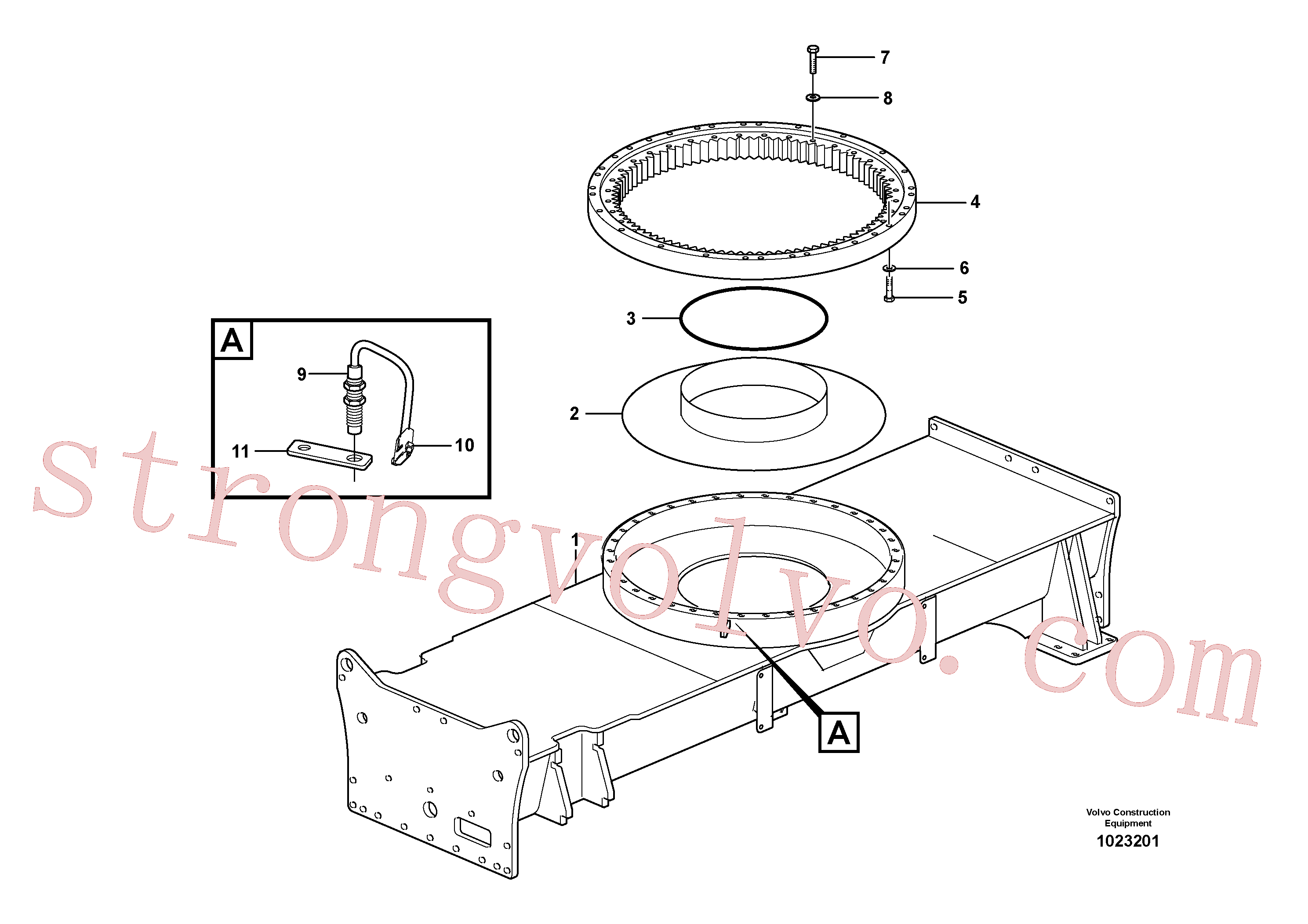 VOE14563326 Swing gear Volvo escavadeira
