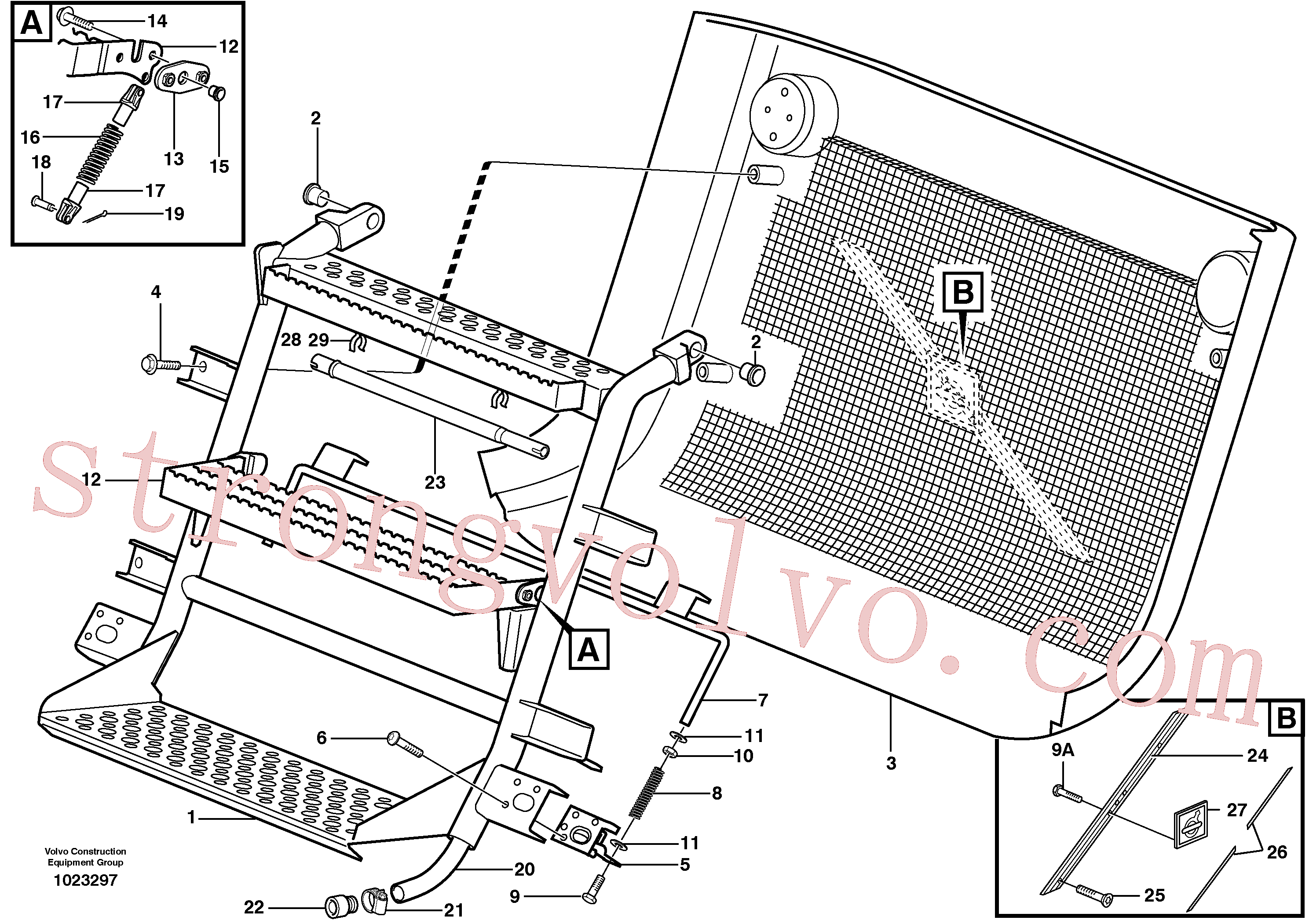 VOE11055605 Volvo Grelha(1023297 Montagem)
