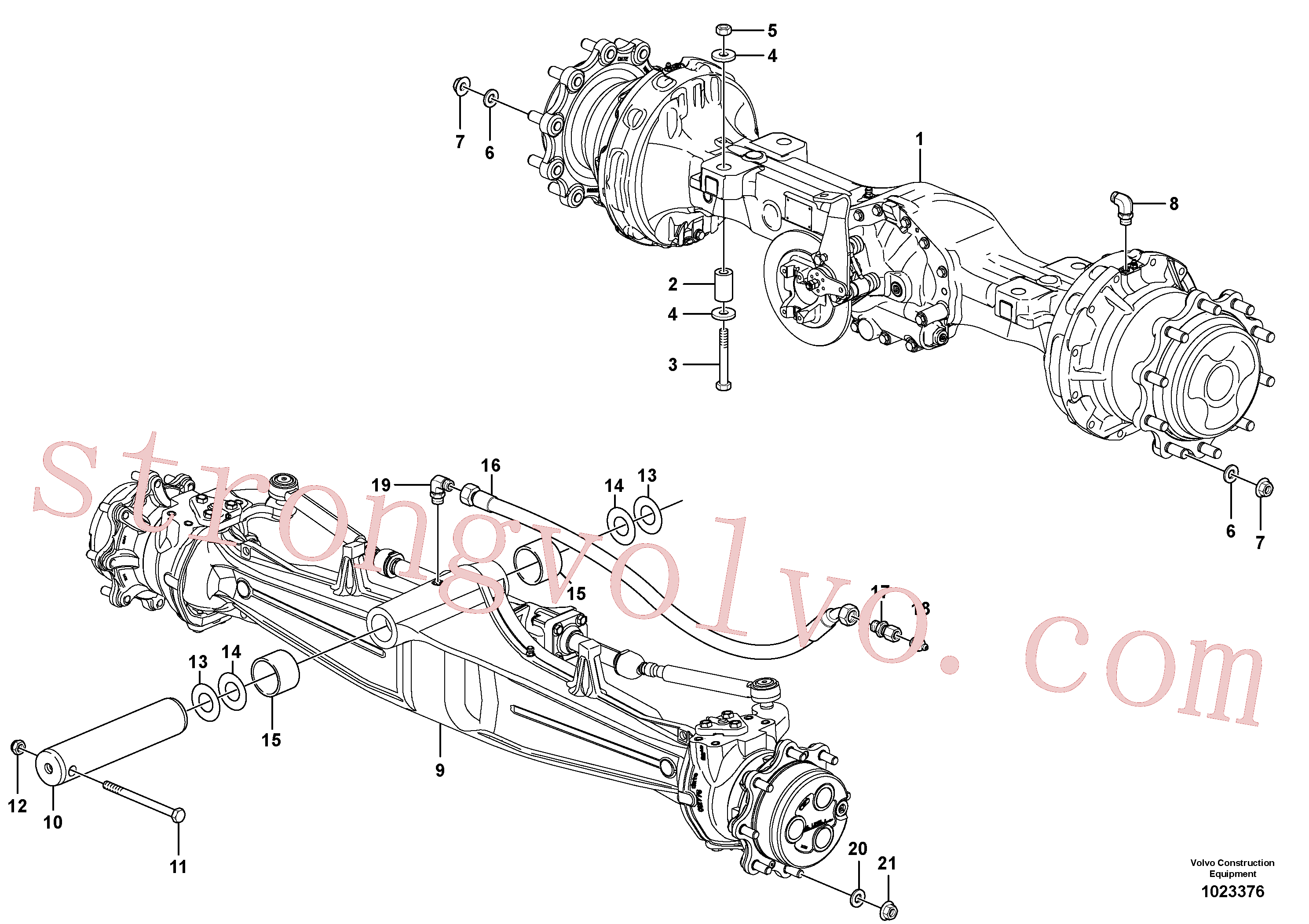 VOE981314 Volvo Eixos planetários com acessórios(1023376 Montagem)