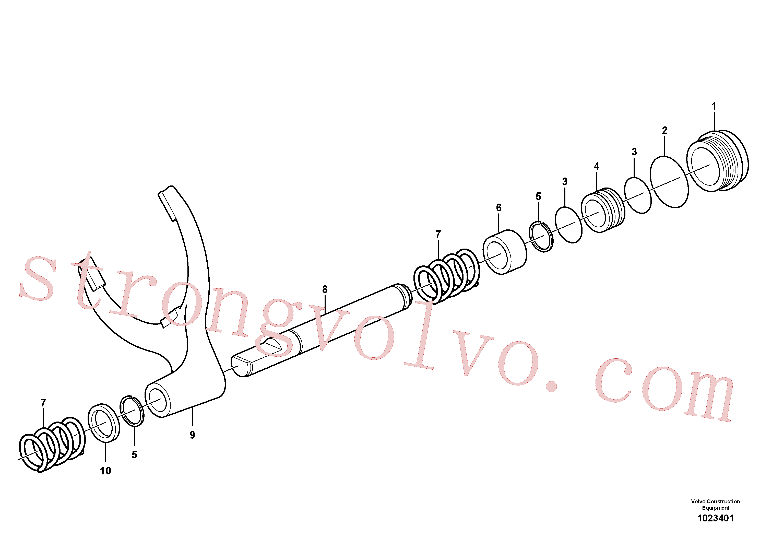 Atacado VOE11709322 Pistão Volvo escavadeira