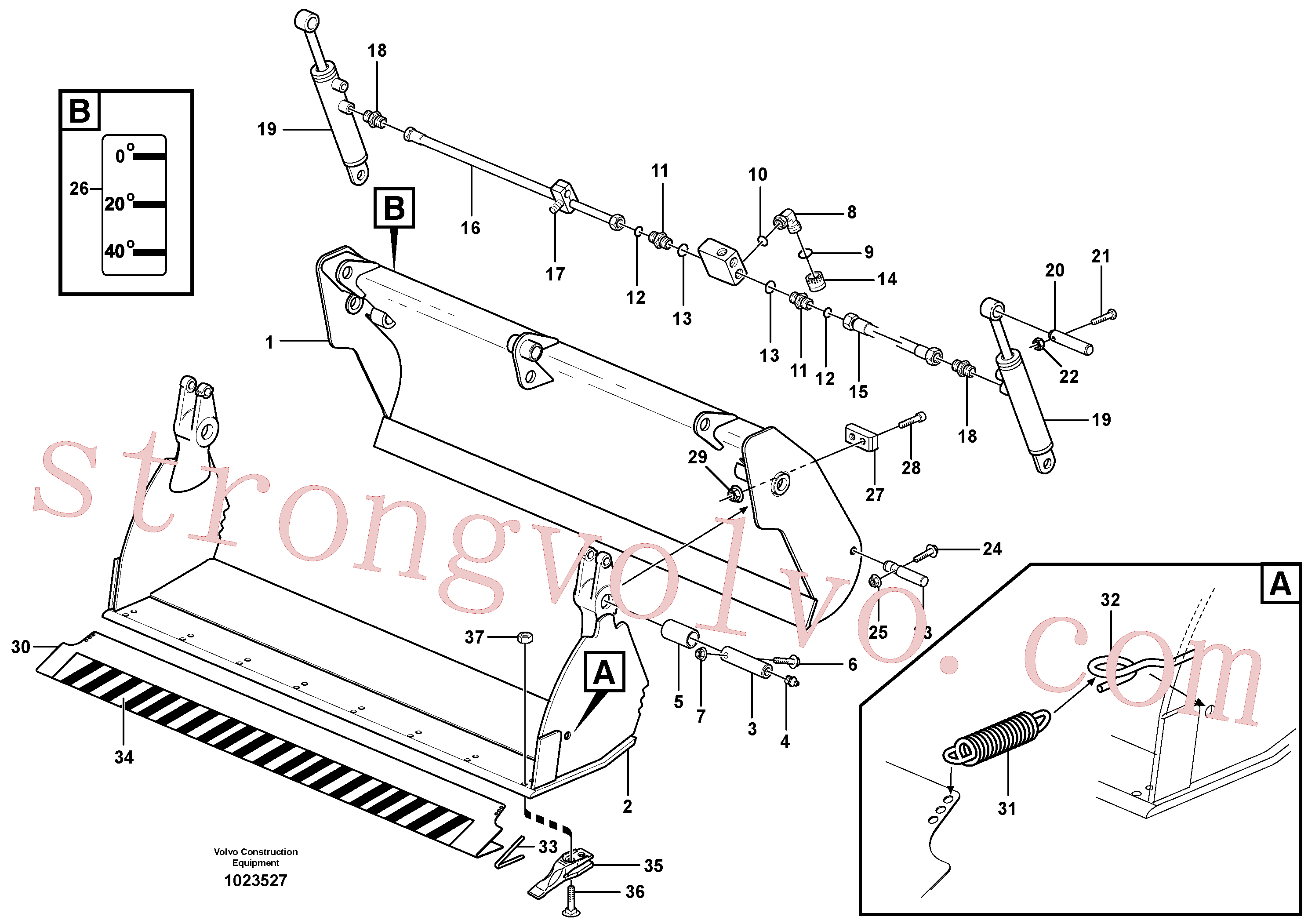 VOE15603438 Volvo Balde multifunções(1023527 Montagem)