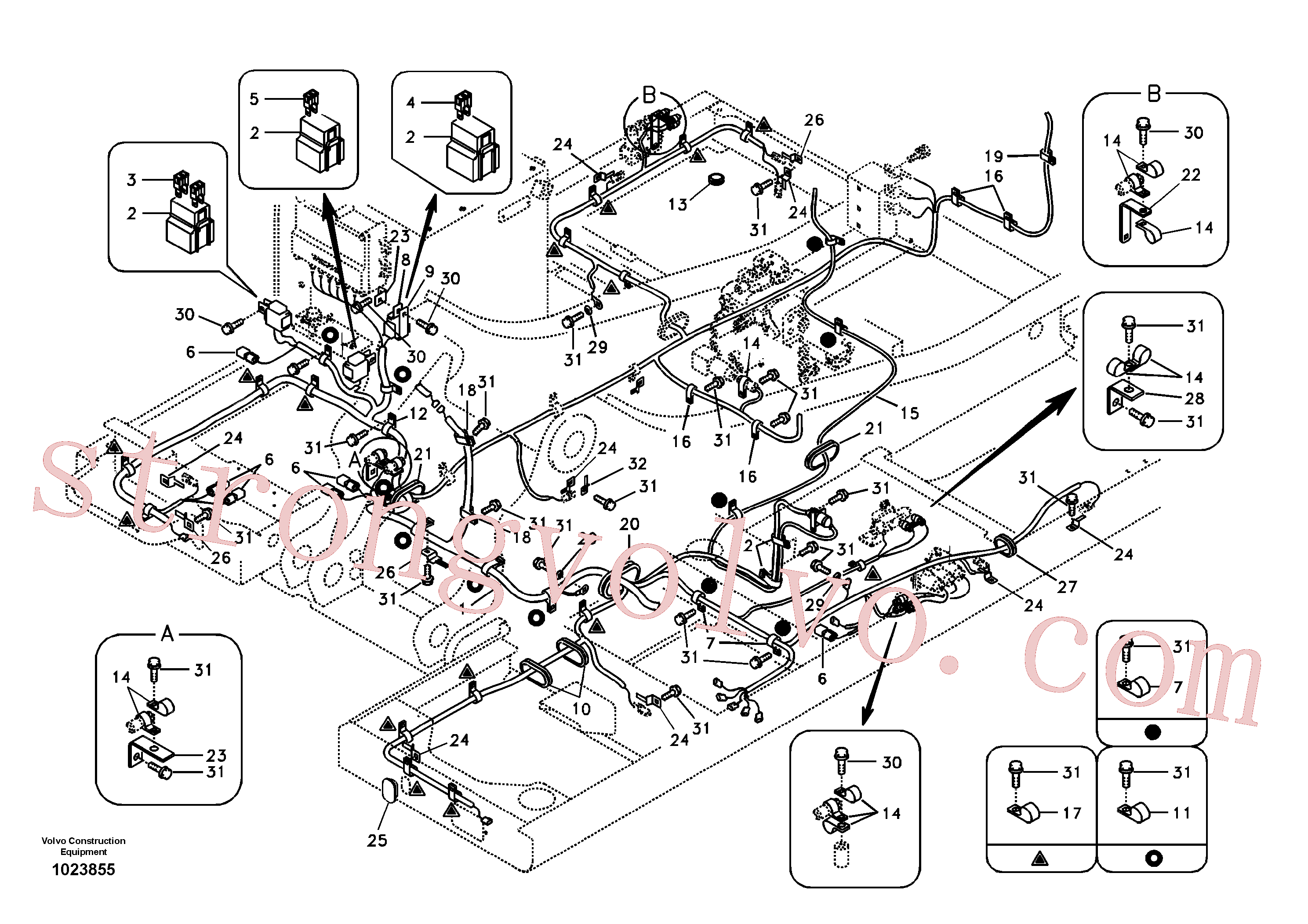 VOE14511073 Volvo Cablagem principal(1023855 Montagem)