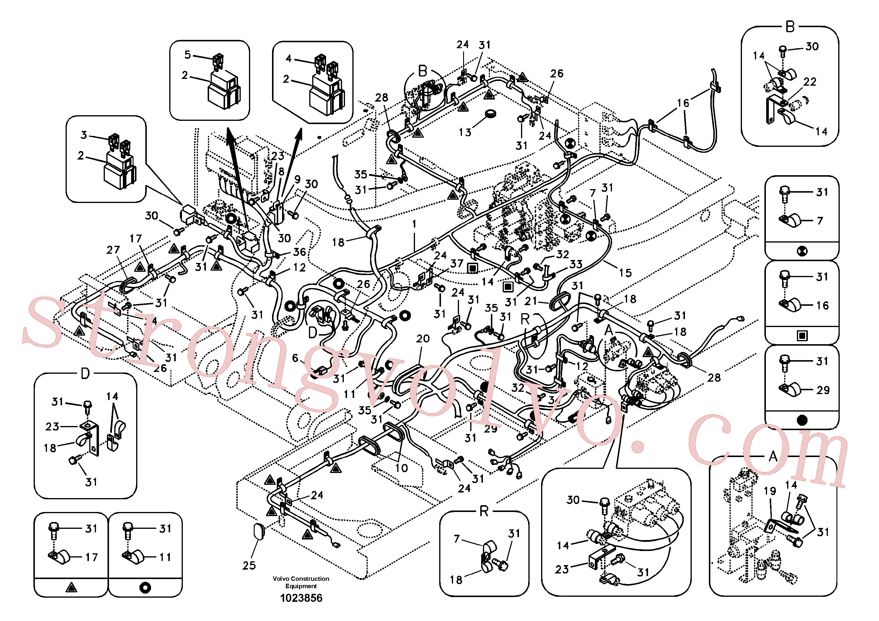 VOE14511073 Volvo Cablagem principal(1023856 Montagem)
