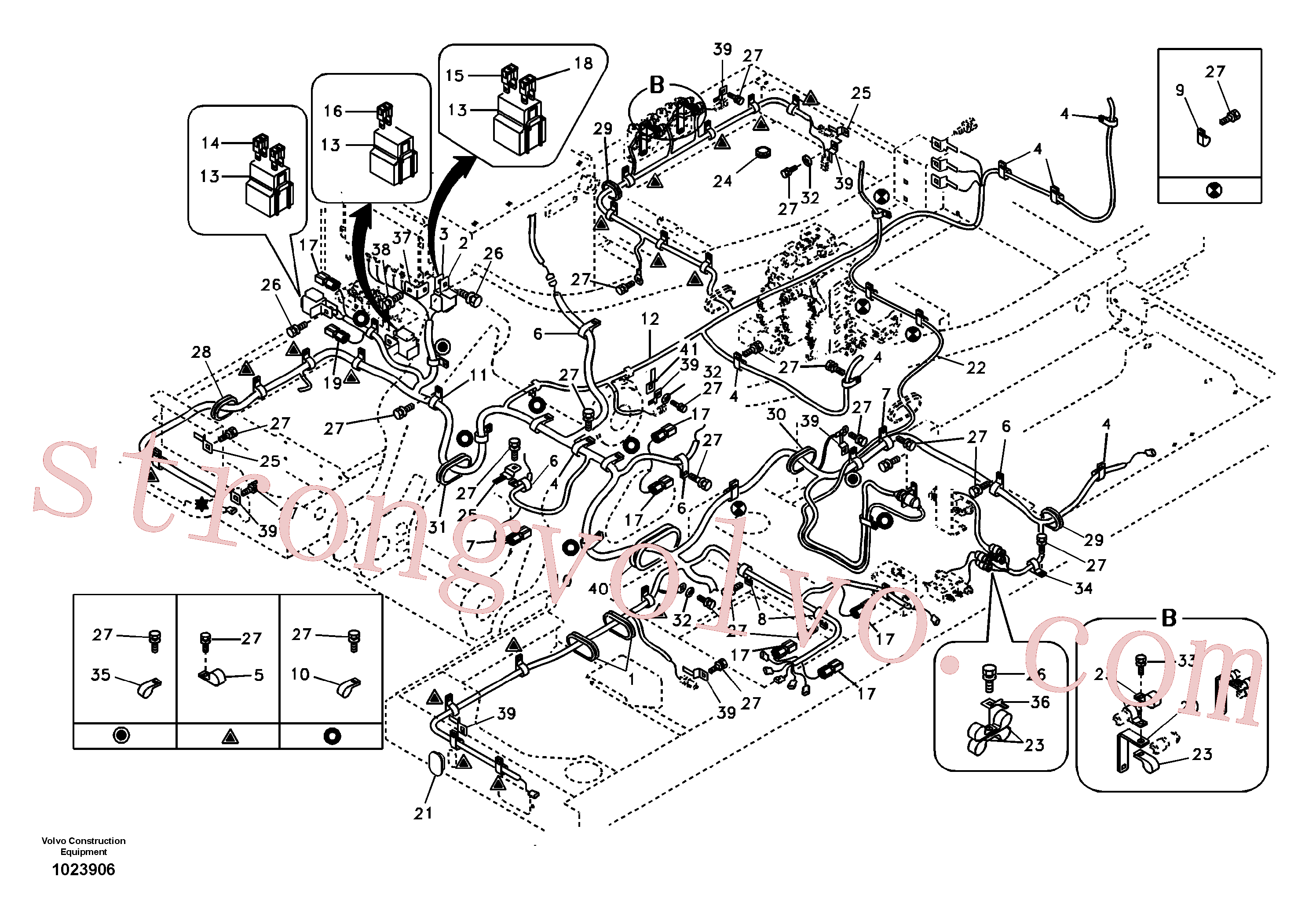VOE14511073 Volvo Cablagem principal(1023906 Montagem)