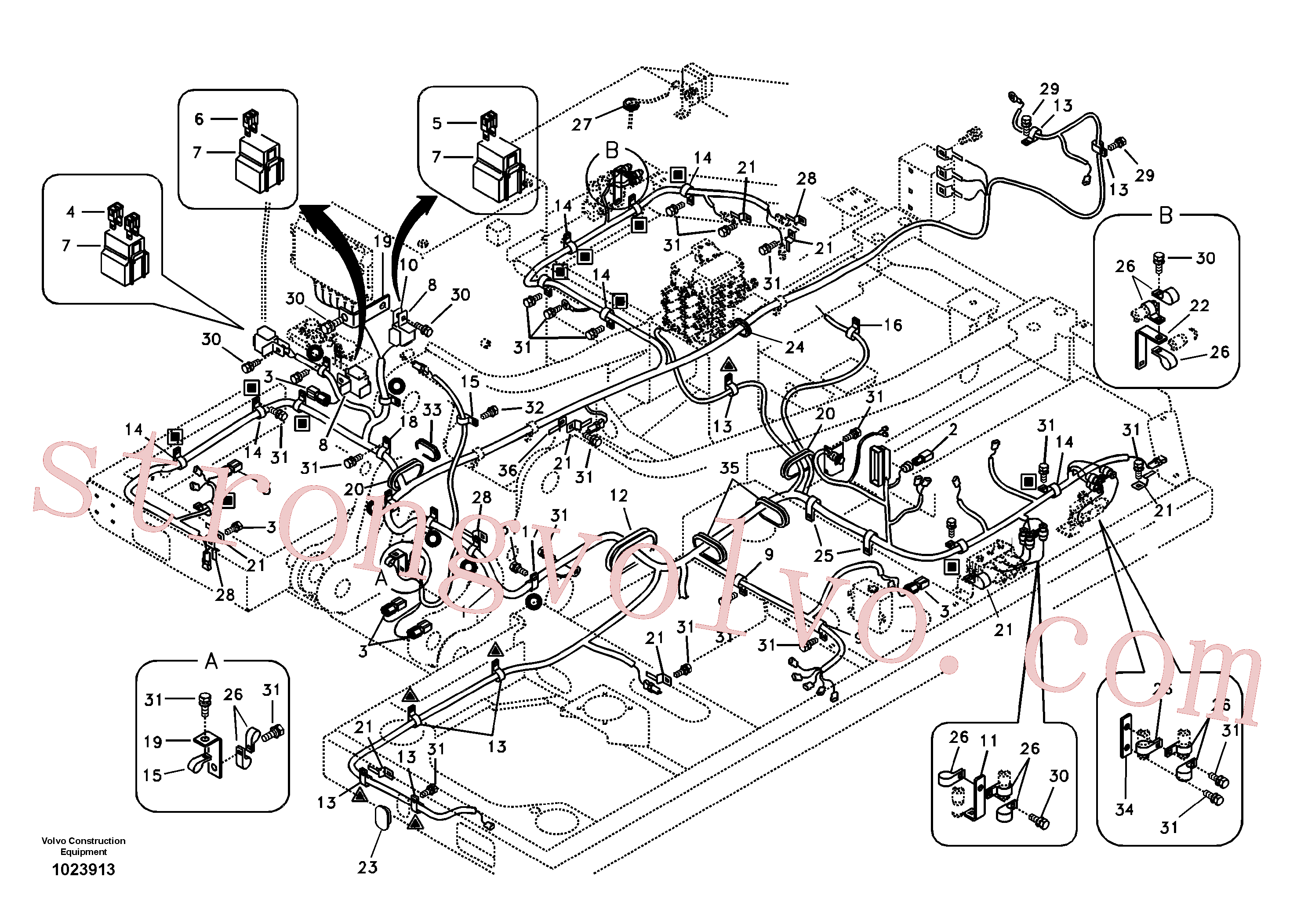 VOE14511073 Volvo Cablagem principal(1023913 Montagem)