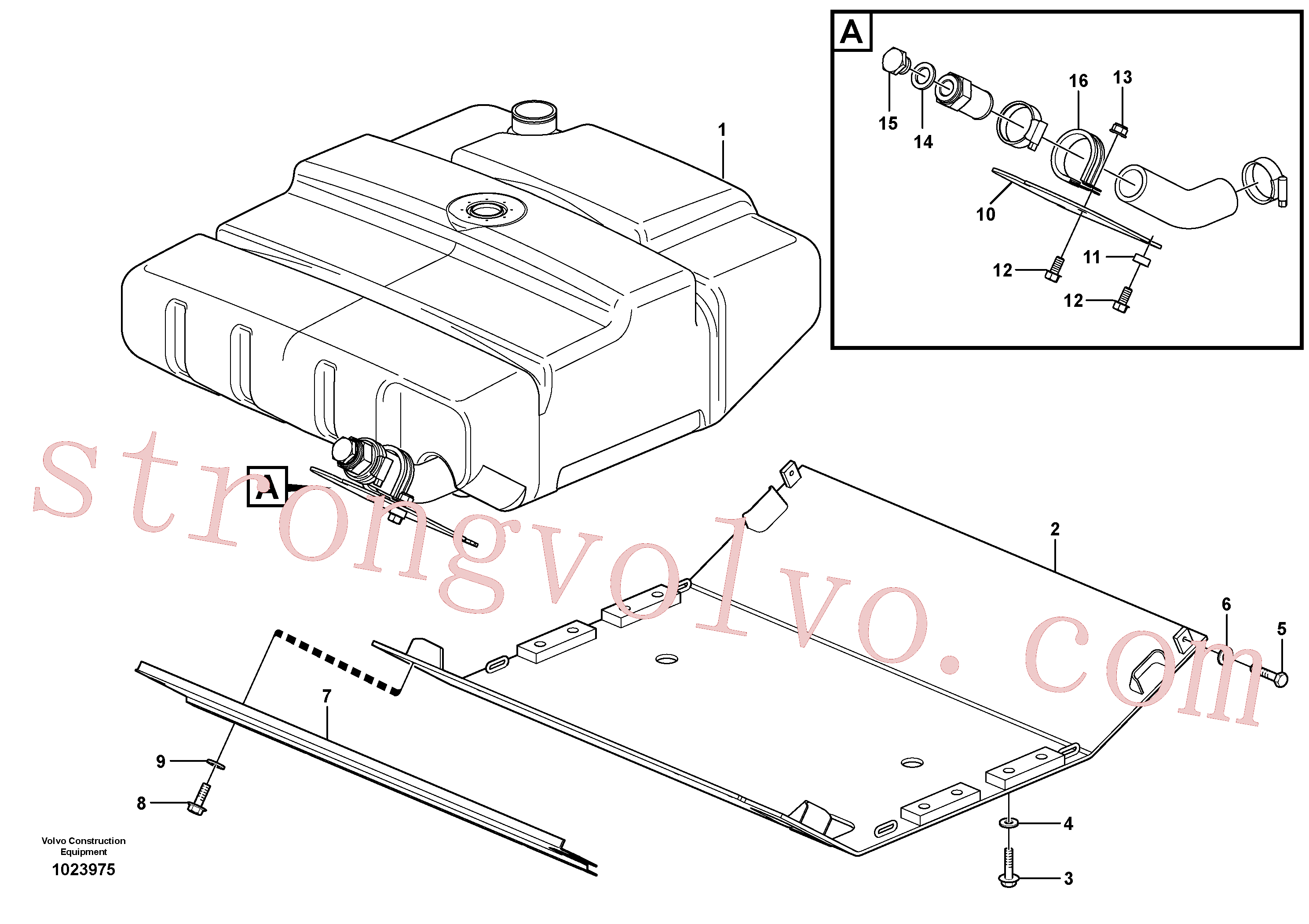 VOE13949873 Volvo Placas de resguardo do fundo(1023975 Montagem)