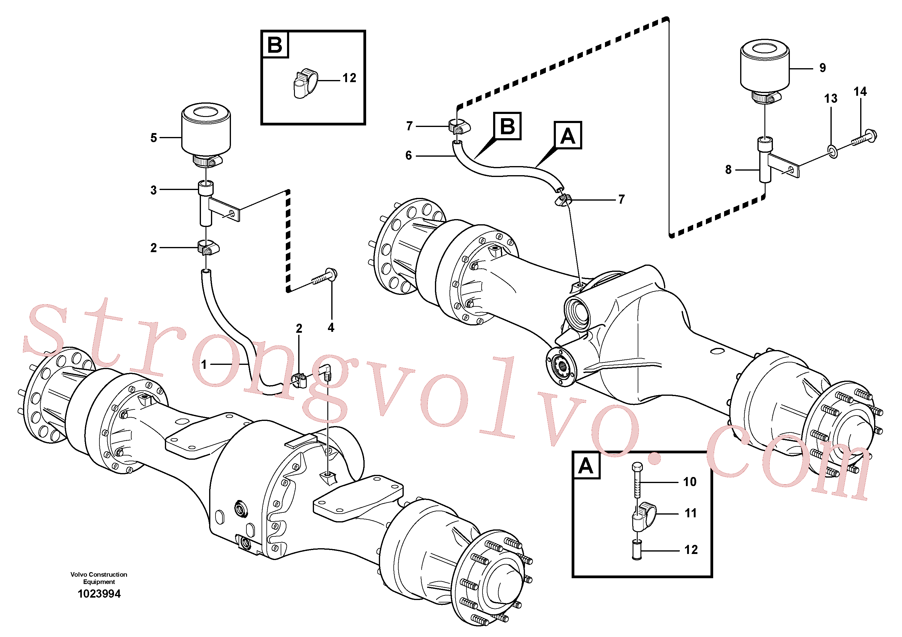 VOE13961192 Volvo Ventilação, engrenagem planetária(1023994 Montagem)
