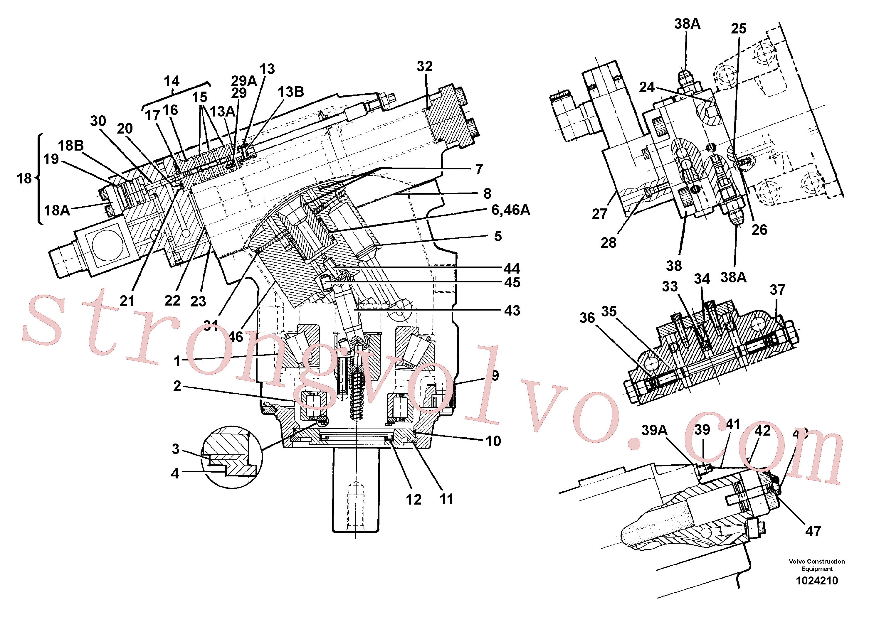 Volvo Acessórios para escavadeira VOE1507304 Arame de vedação Acessórios