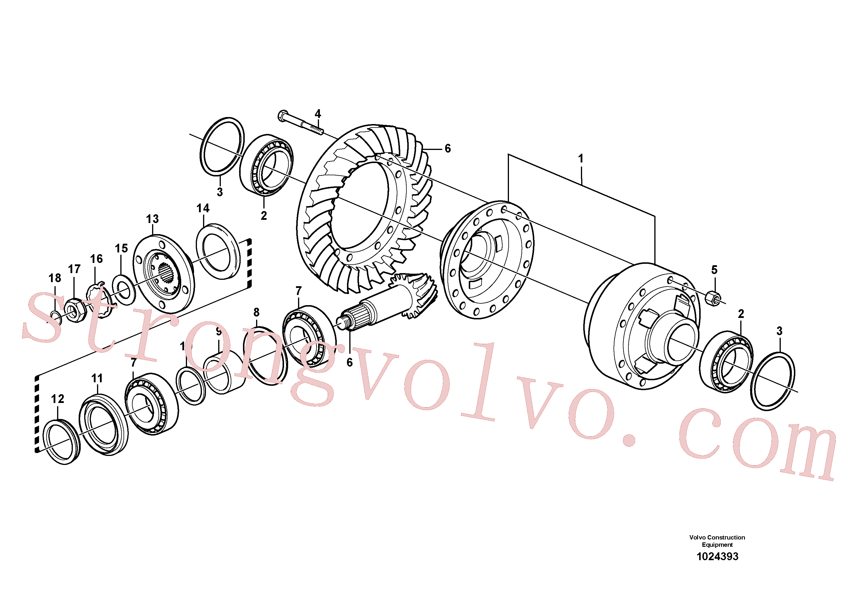 VOE11168057 Calço de ajuste Volvo escavadeira