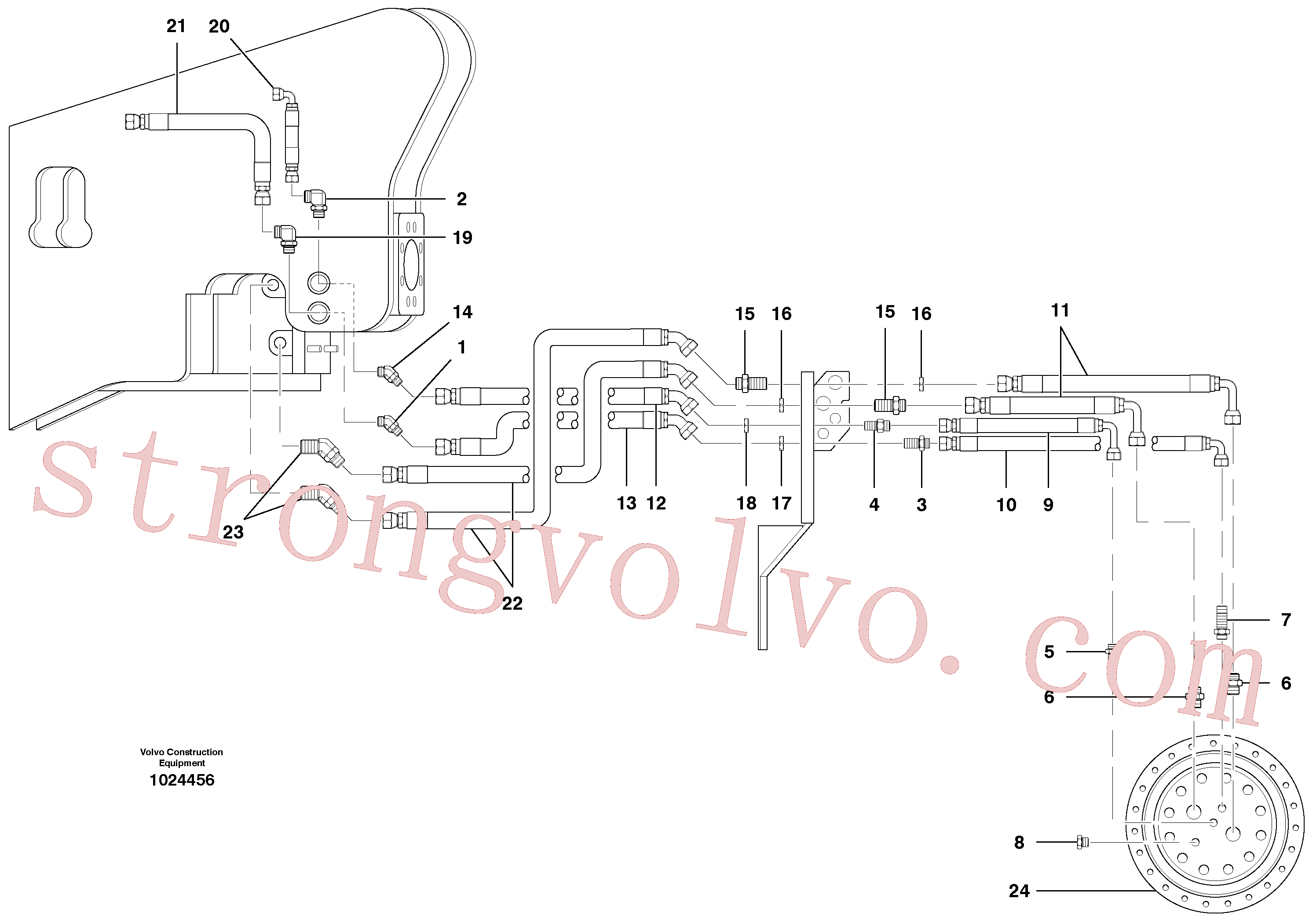 Volvo Montagem VOE936895 Mangueira completa Acessórios