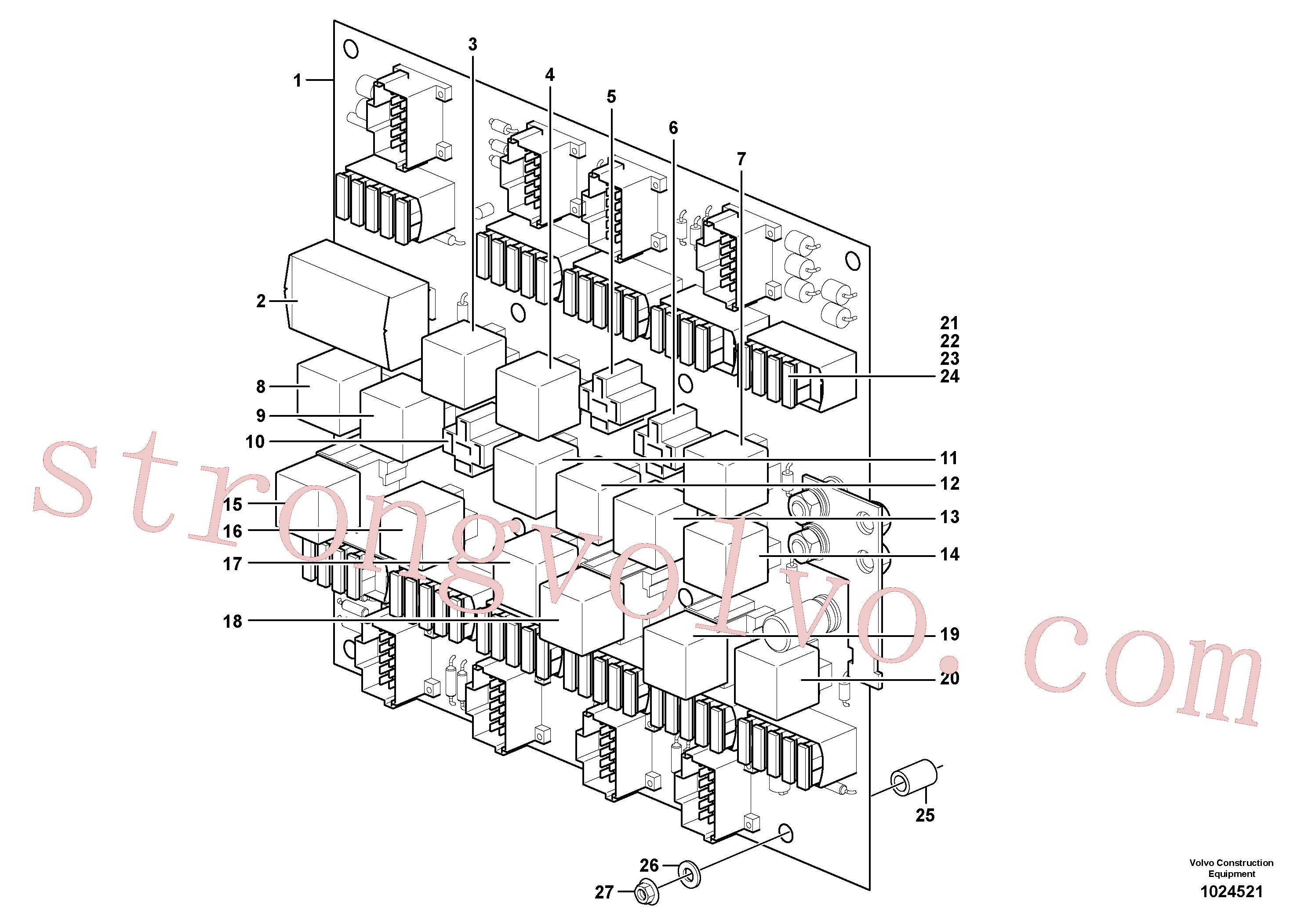 SA9877-15000 Volvo Quadro de circuitos(1024521 Montagem)