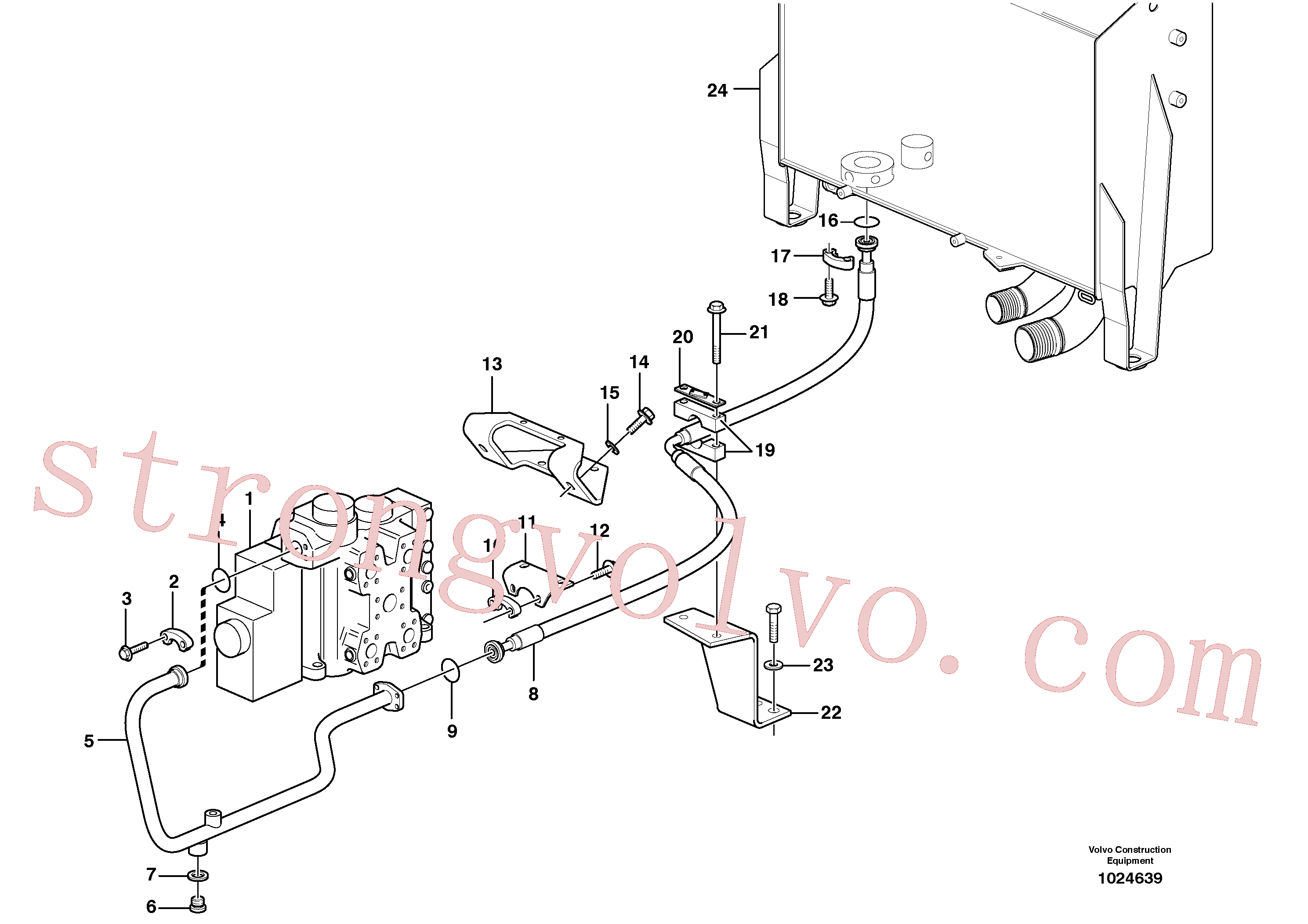Volvo VOE11172506 Braçadeira Volvo Acessórios para escavadeira