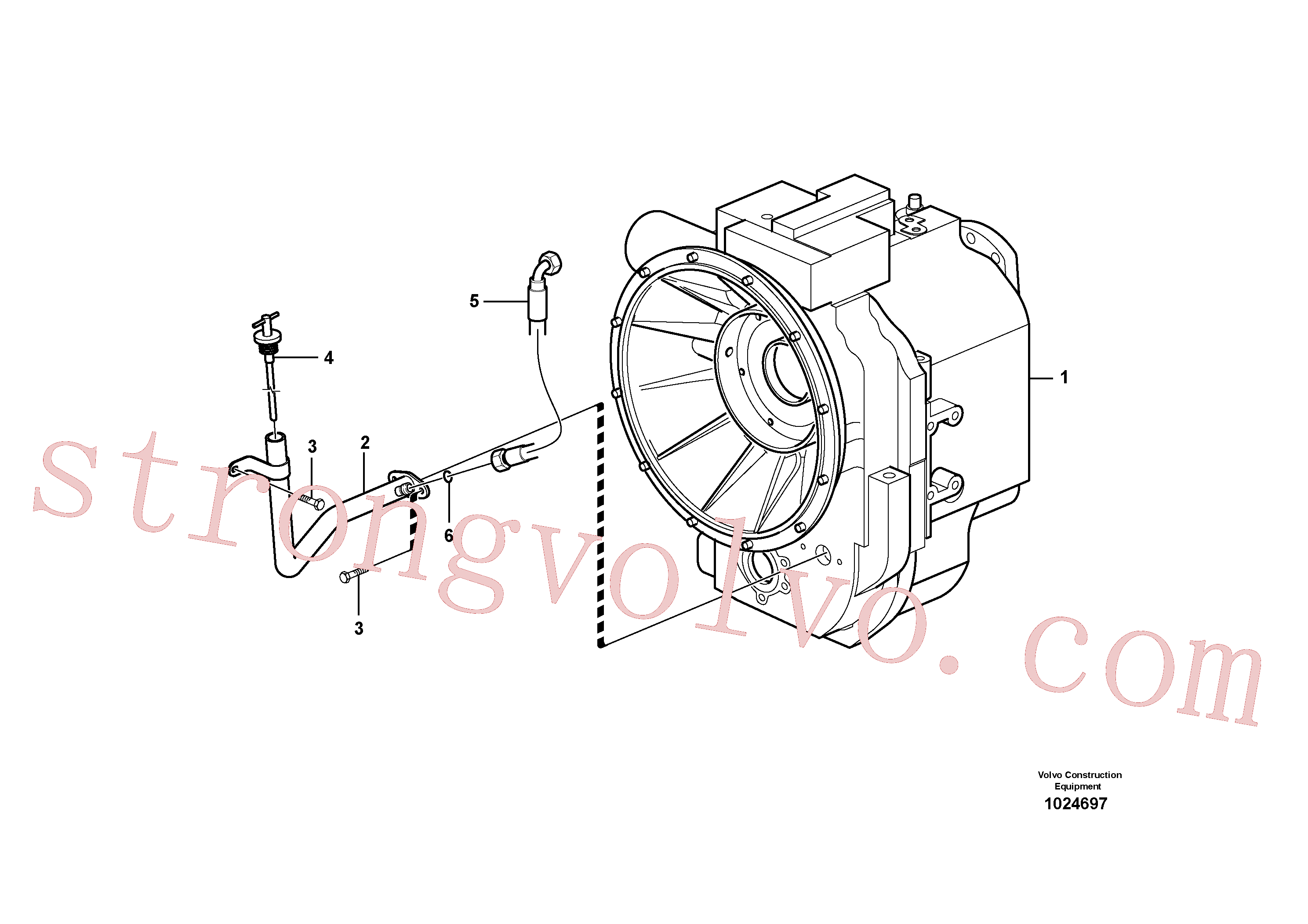 VOE11882192 Volvo Enchimento de óleo e vareta do óleo(1024697 Montagem)
