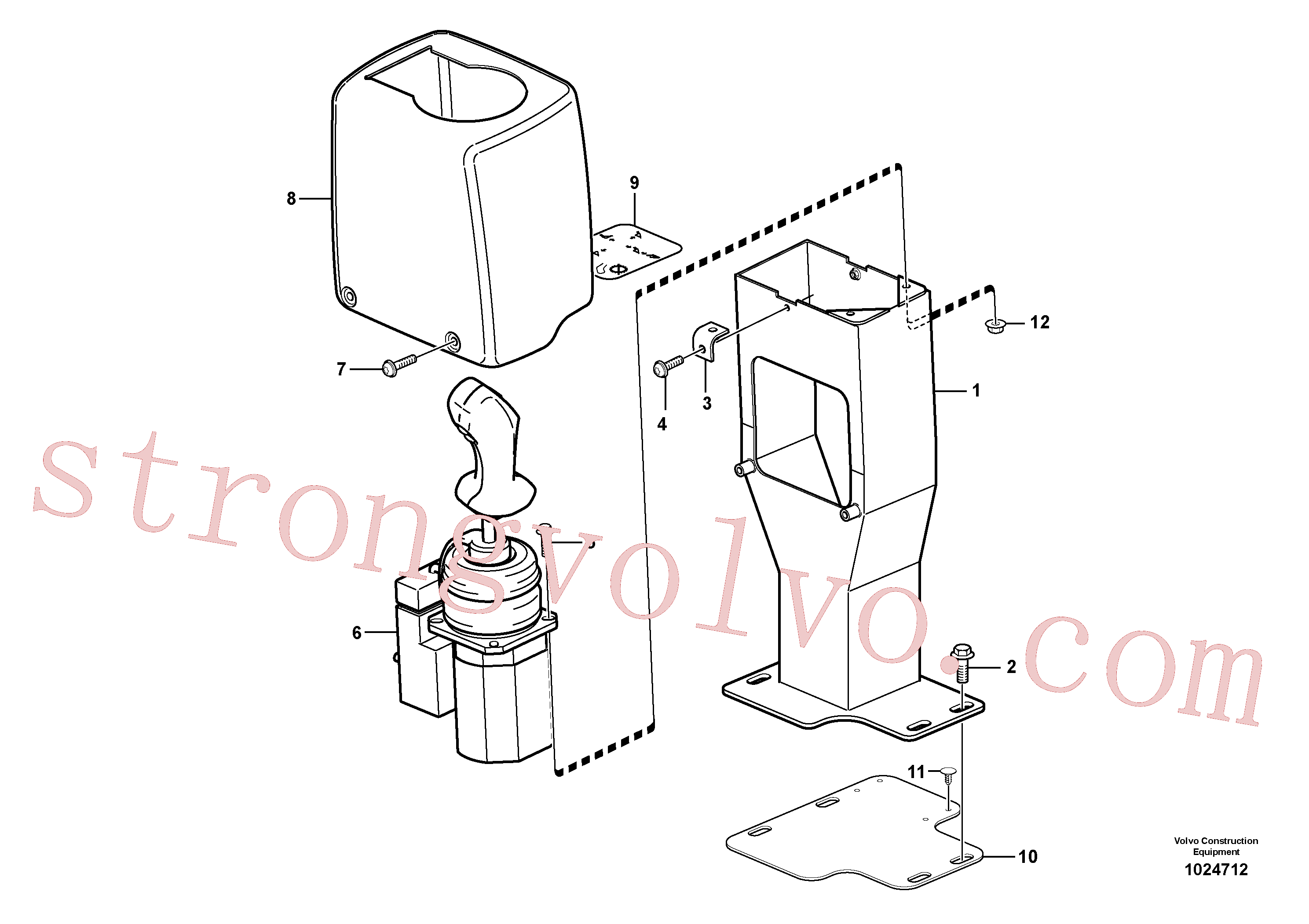 VOE969800 Volvo Cobertura para válvulas servomotoras(1024712 Montagem)