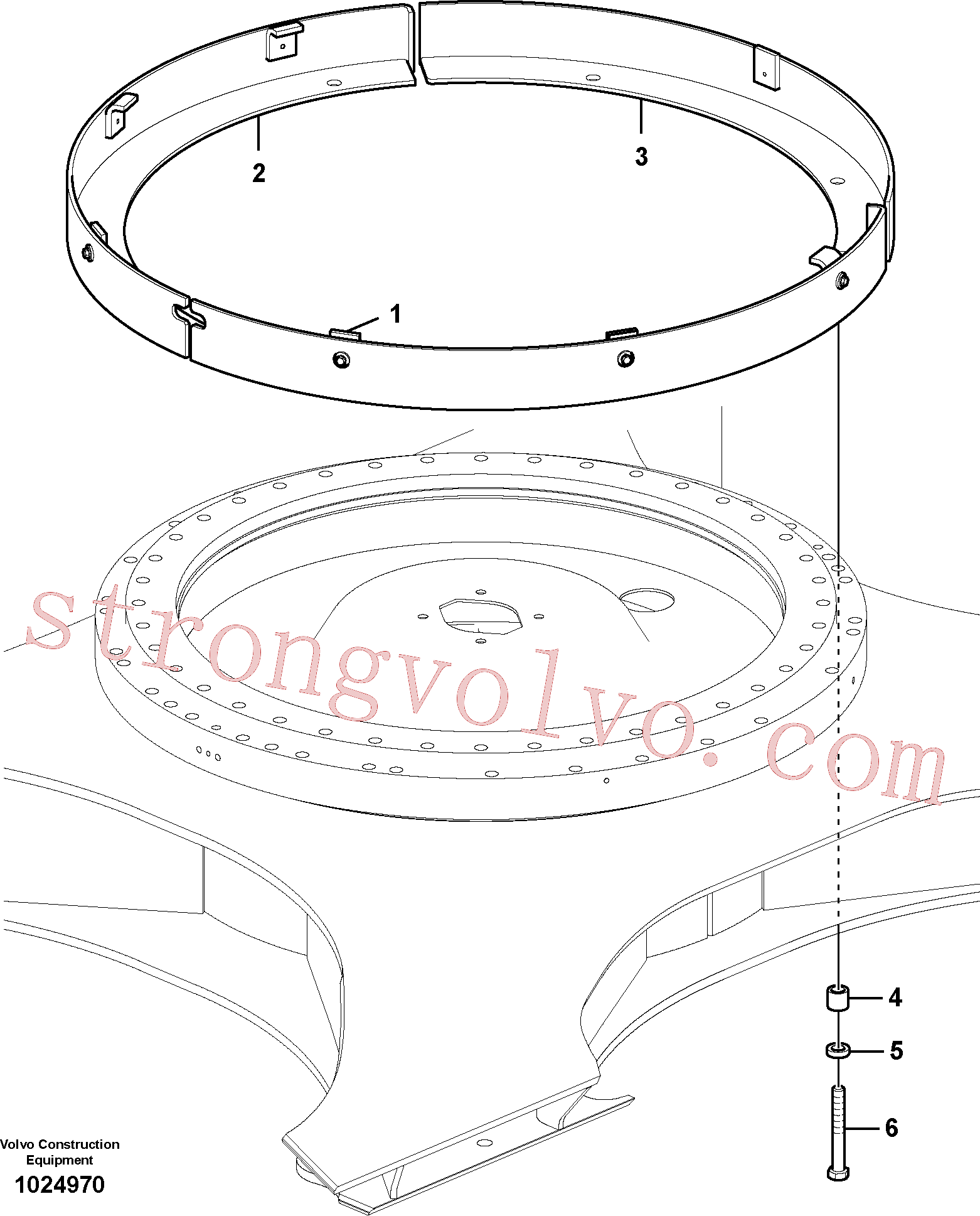 Atacado VOE14533722 Cover Volvo escavadeira