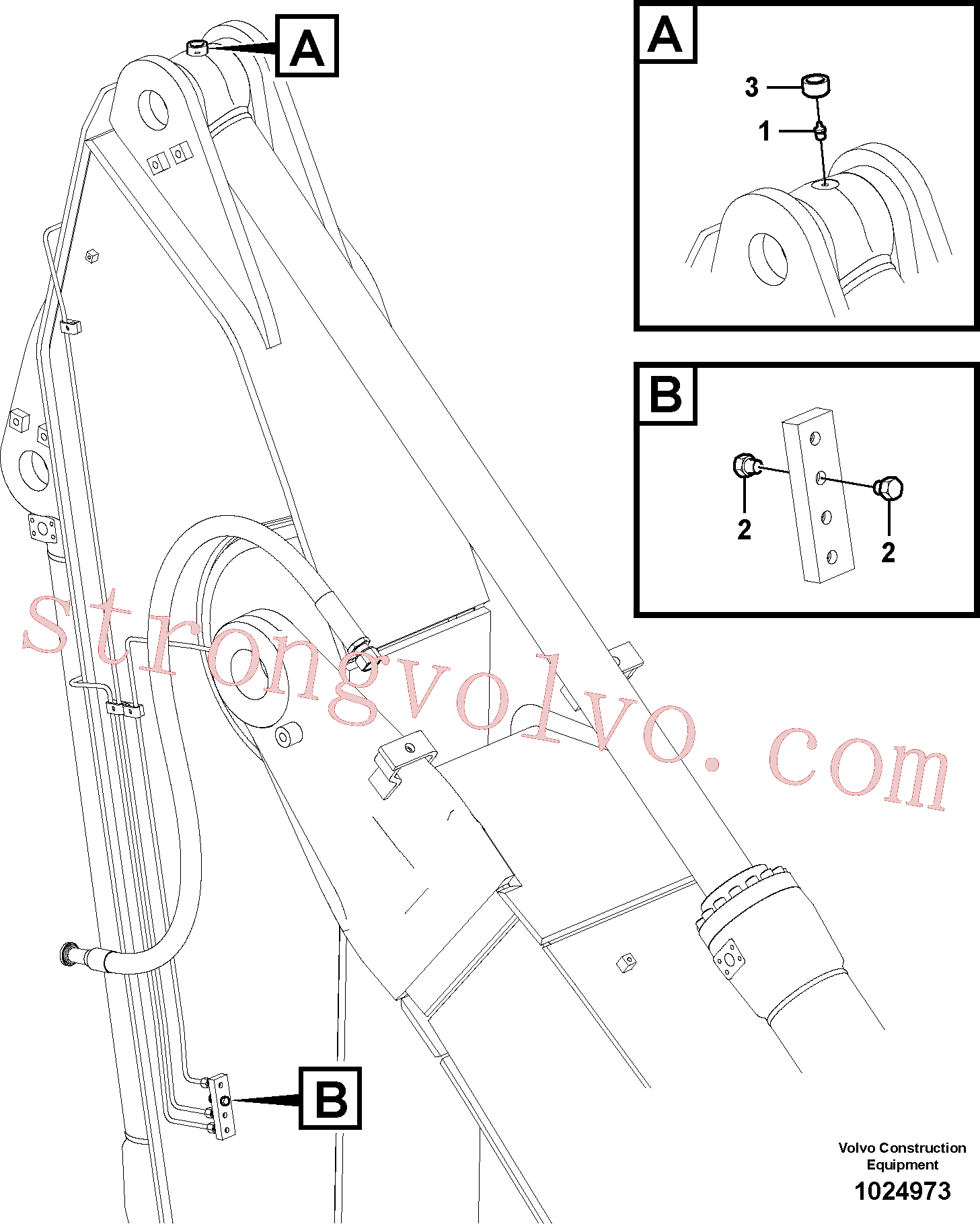 VOE14549756 Volvo Tubagem de massa(1024973 Montagem)