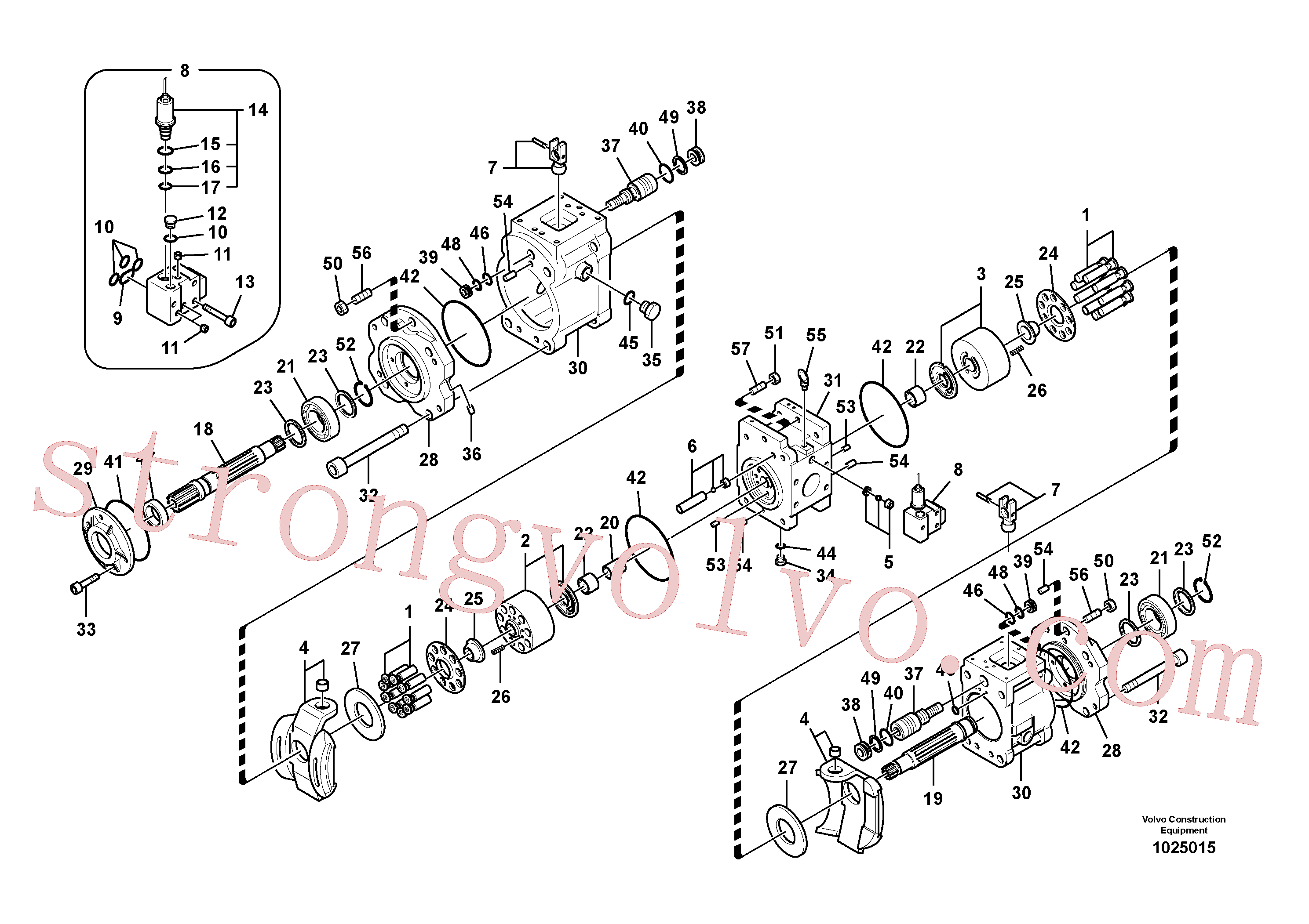 China Made VOE14577124 Bomba Volvo Acessórios para escavadeira