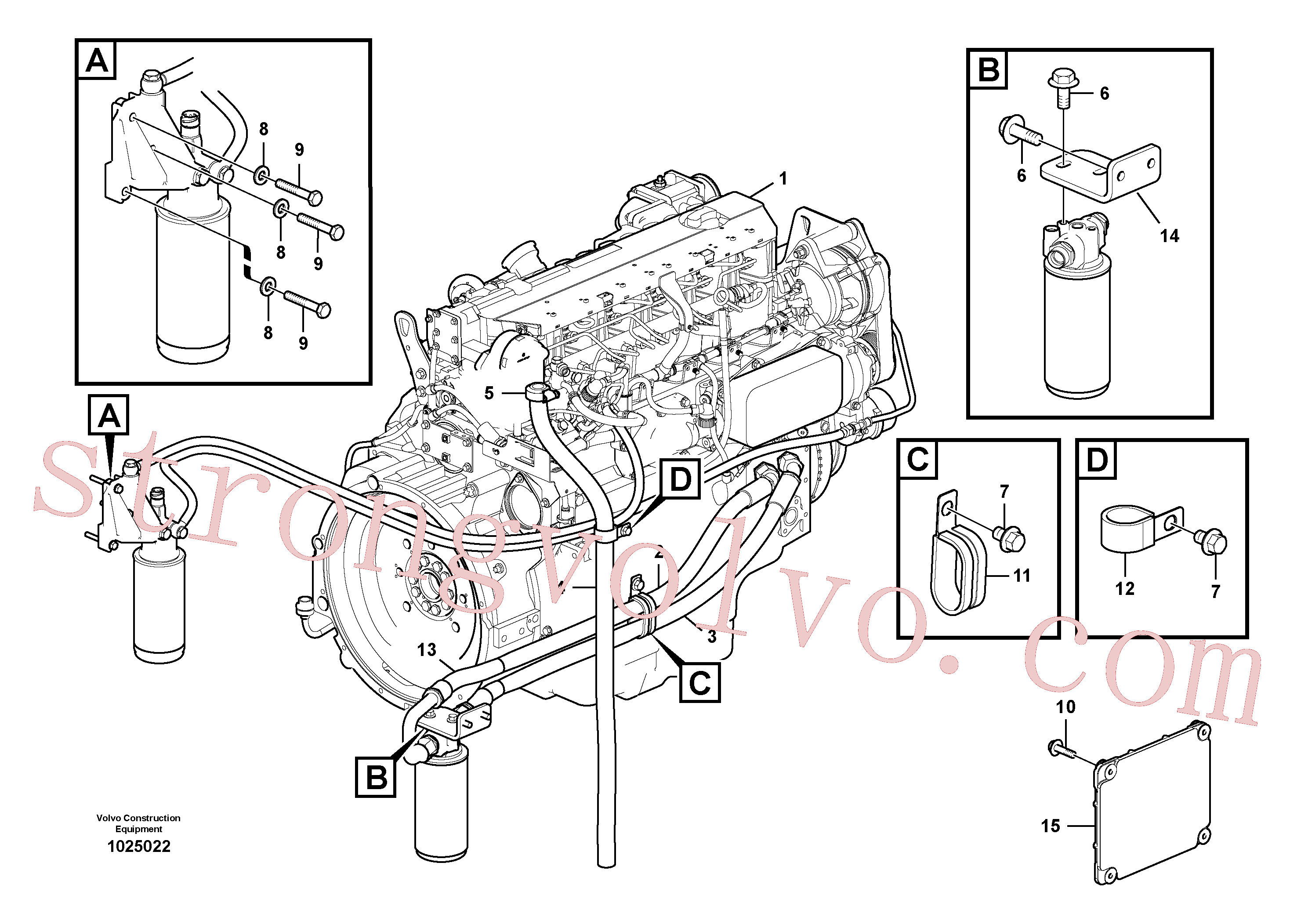 VOE983248 Volvo Motor(1025022 Montagem)