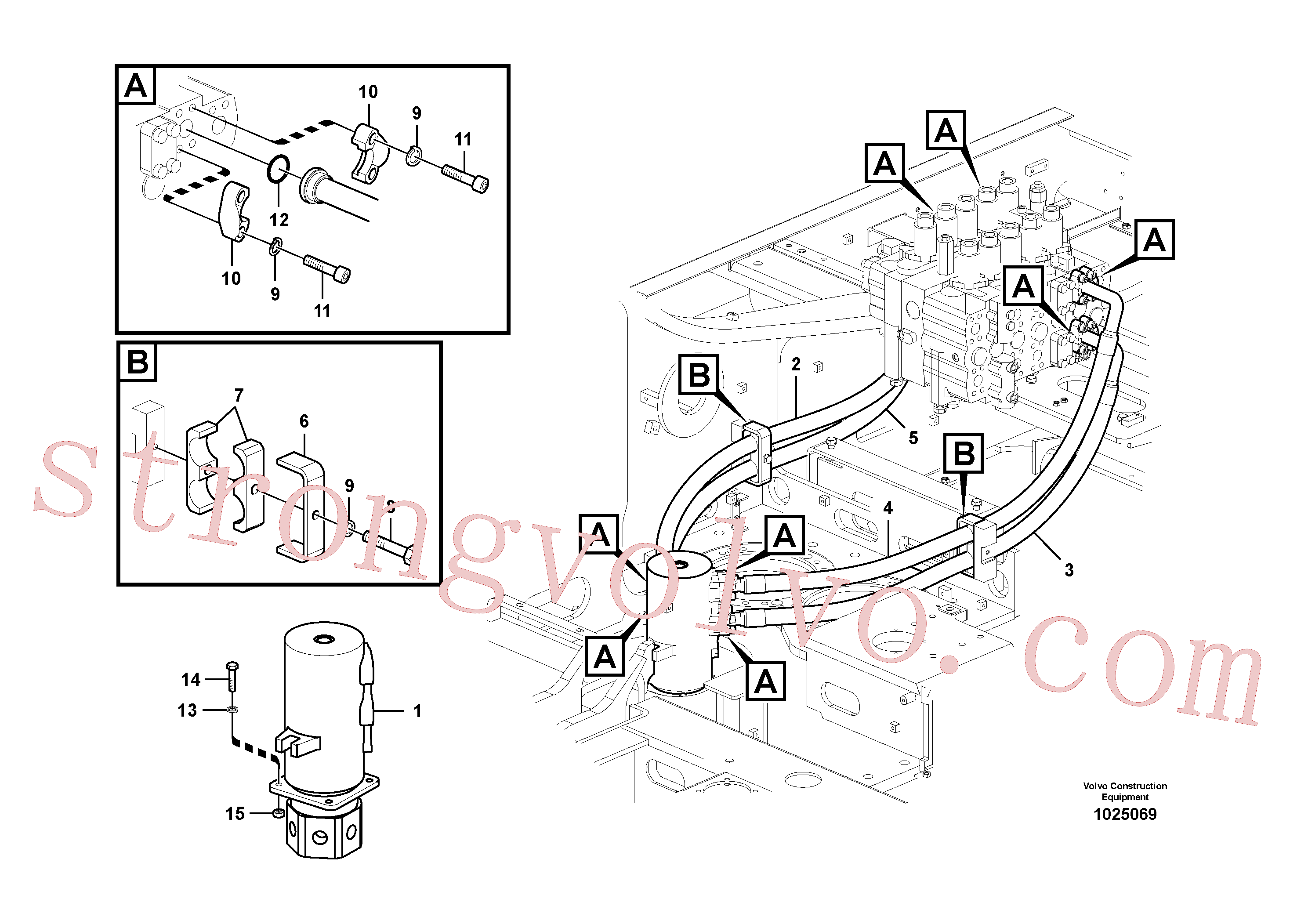 Atacado VOE14609974 Mangueira Volvo escavadeira