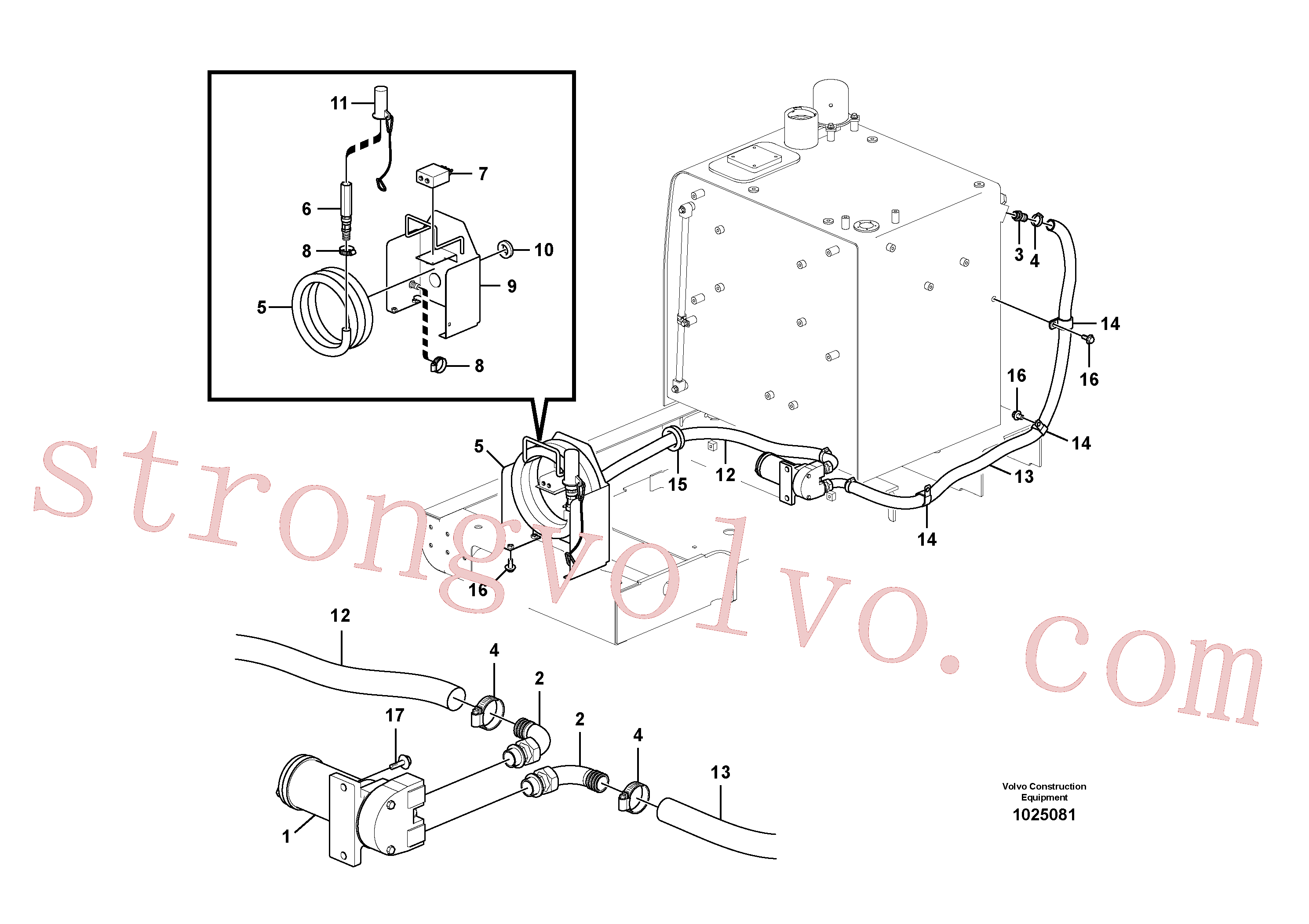 VOE14539459 Capô Volvo escavadeira