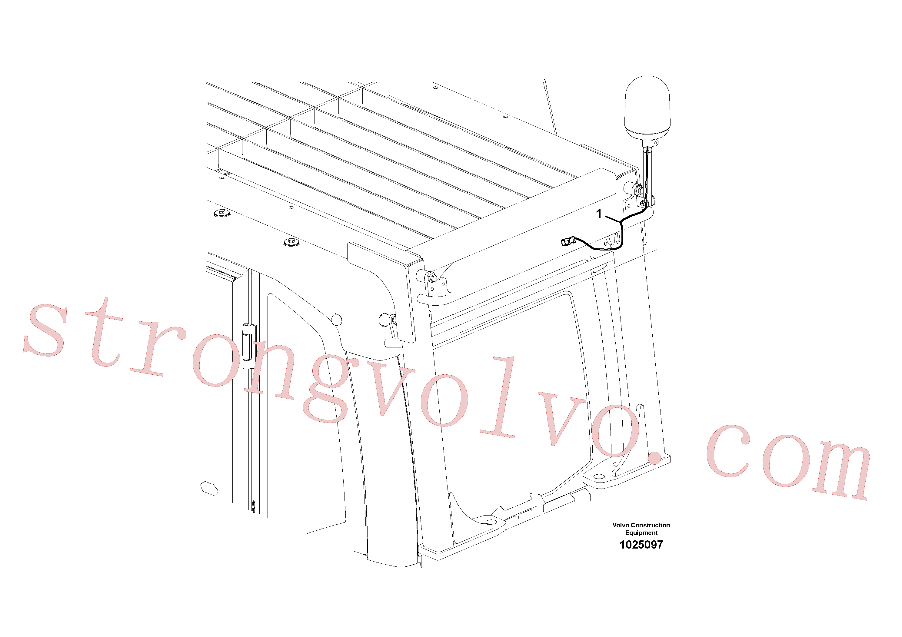VOE14560656 Volvo Farol rotativo(1025097 Montagem)