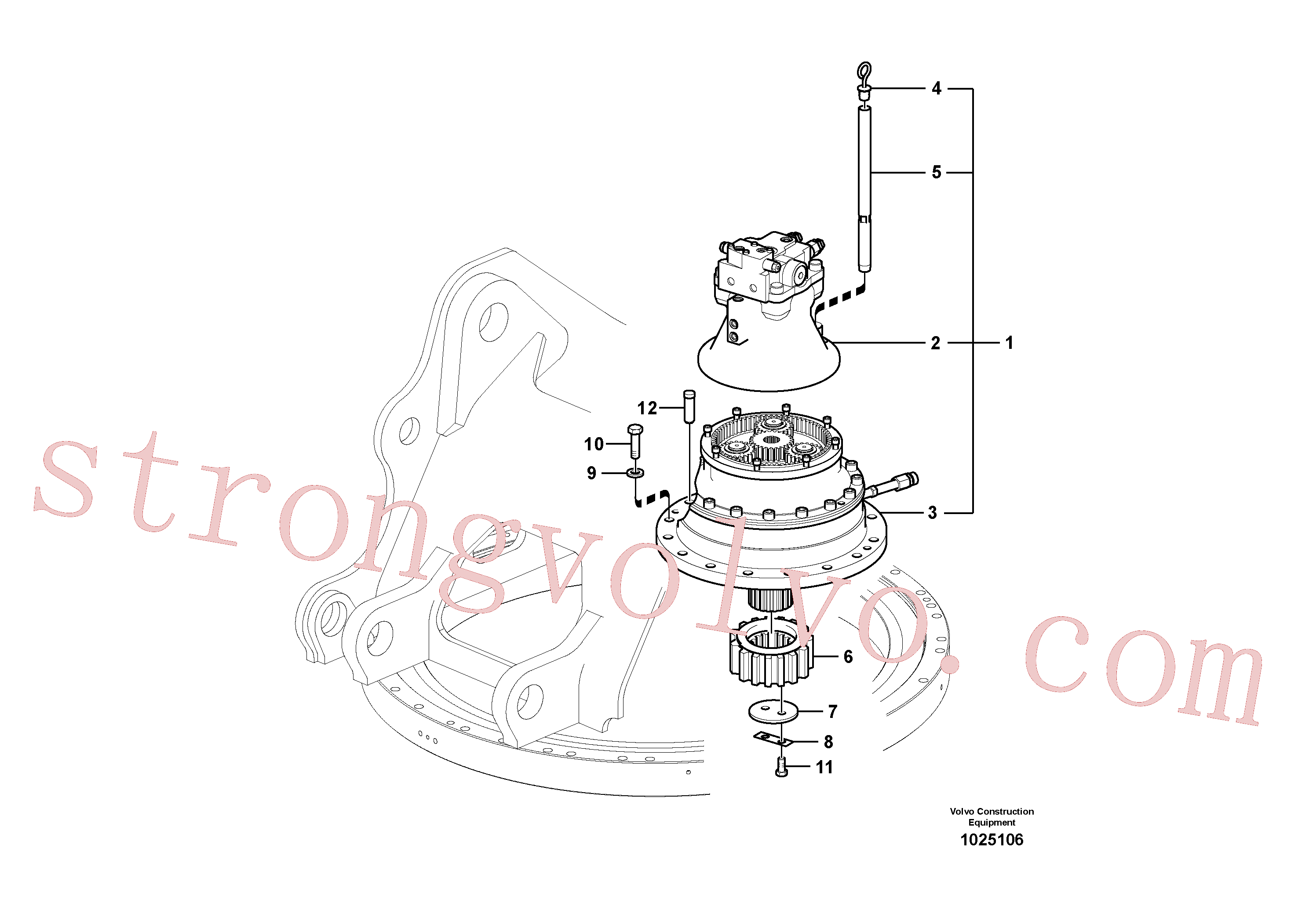 China Made VOE14531019 Arruela Volvo Acessórios para escavadeira