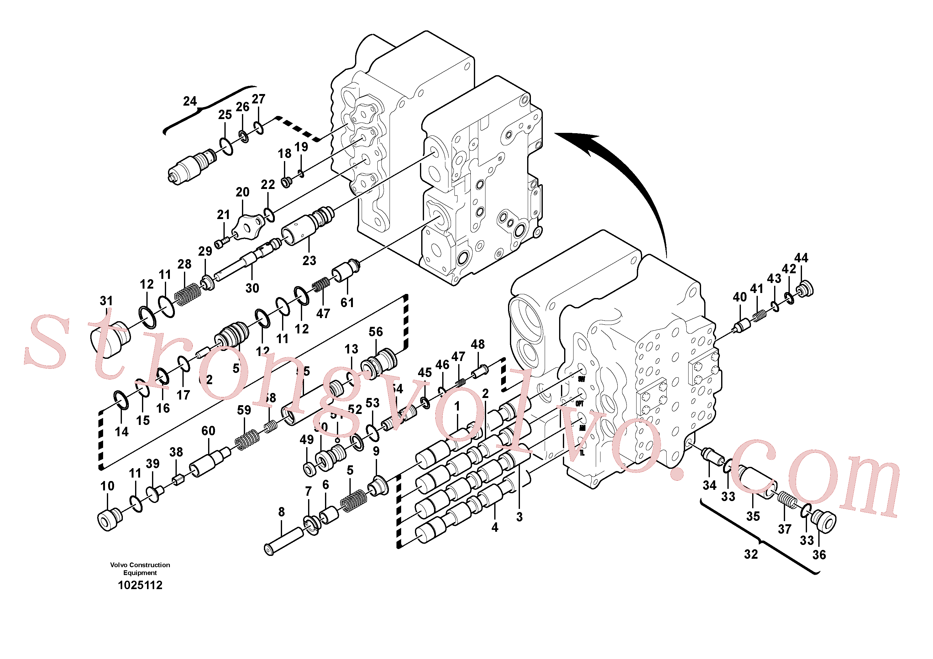Atacado VOE14501819 Plunger Volvo escavadeira