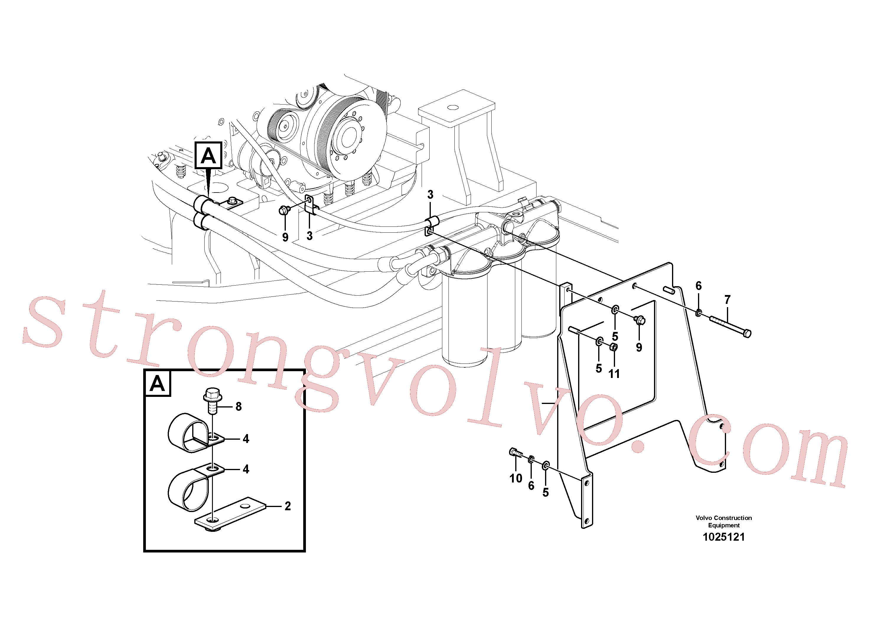 VOE983370 Volvo Filtro de óleo com acessórios(1025121 Montagem)