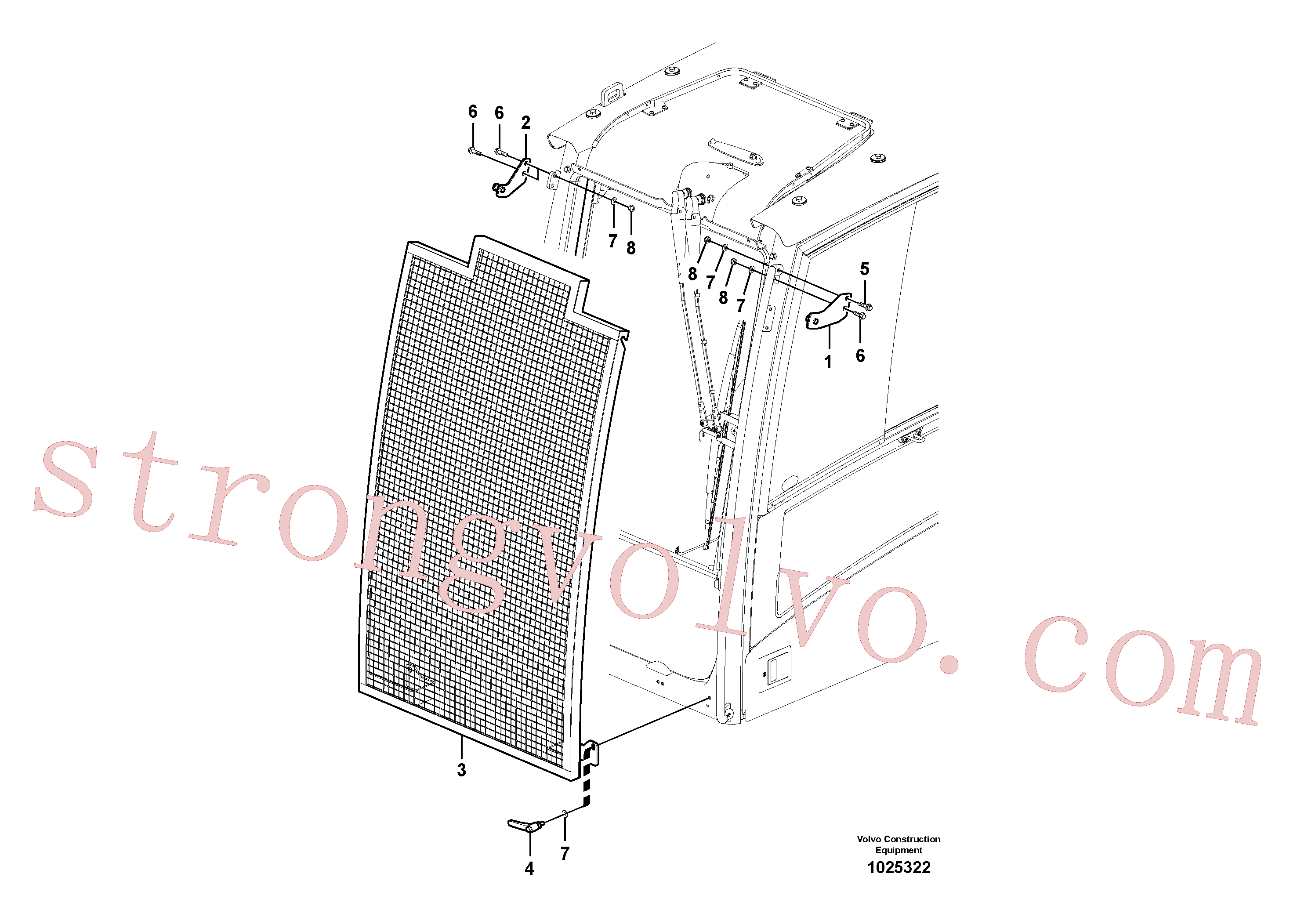 China Made SA9131-11000 Lock nut Volvo Acessórios para escavadeira