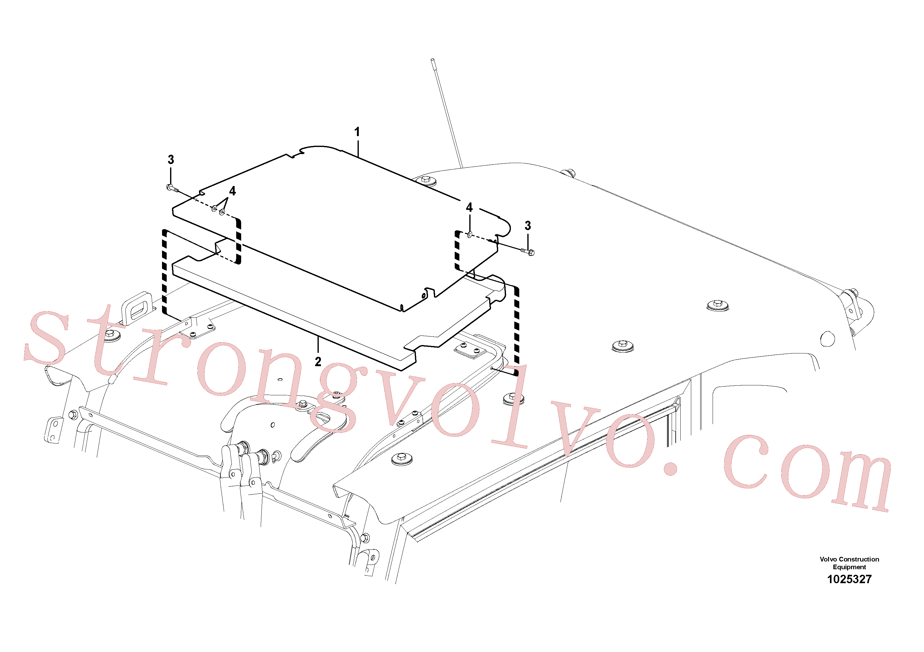 VOE962689 Volvo Pára-sol(1025327 Montagem)