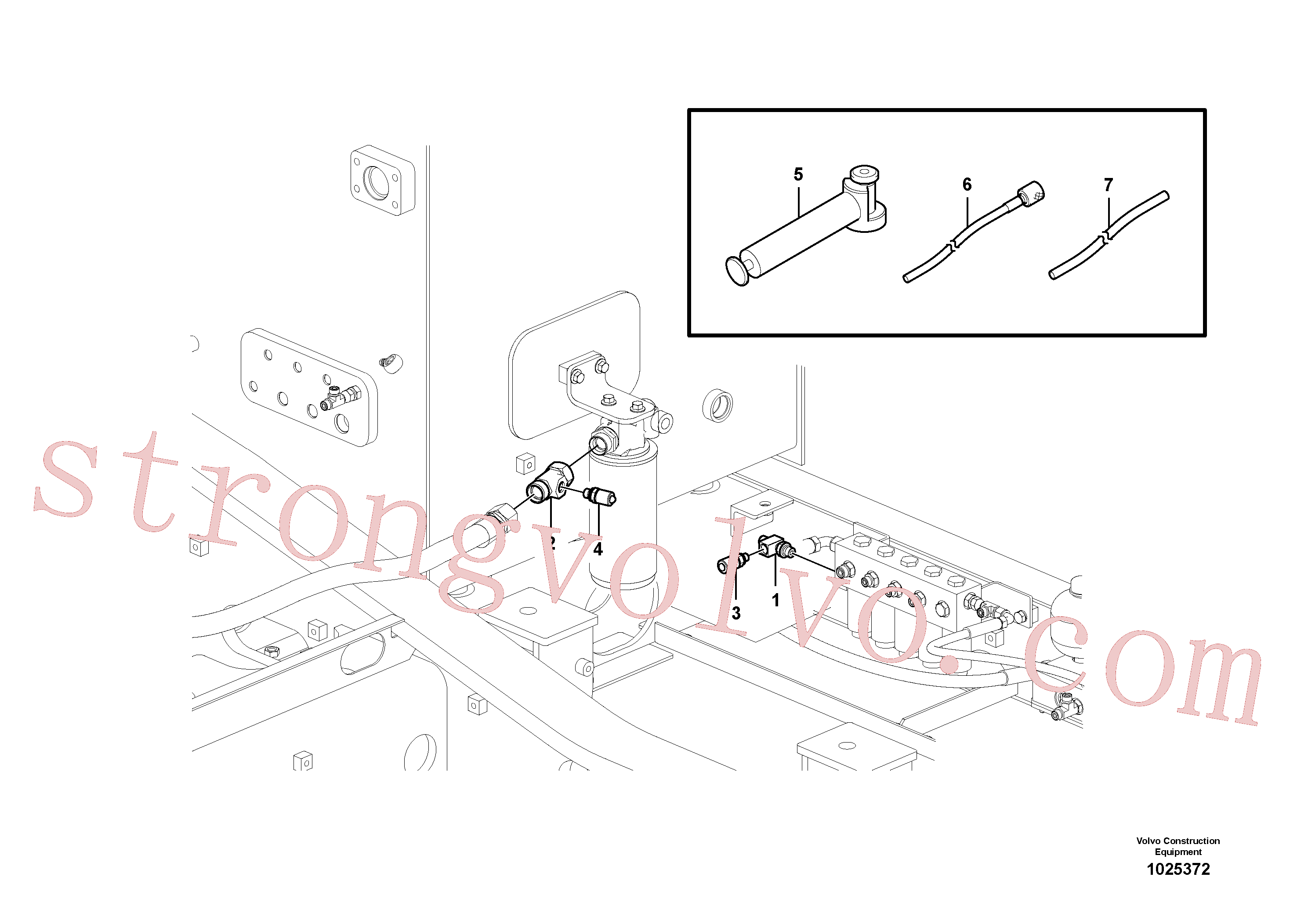 Volvo Acessórios para escavadeira VOE14558514 Niple Acessórios