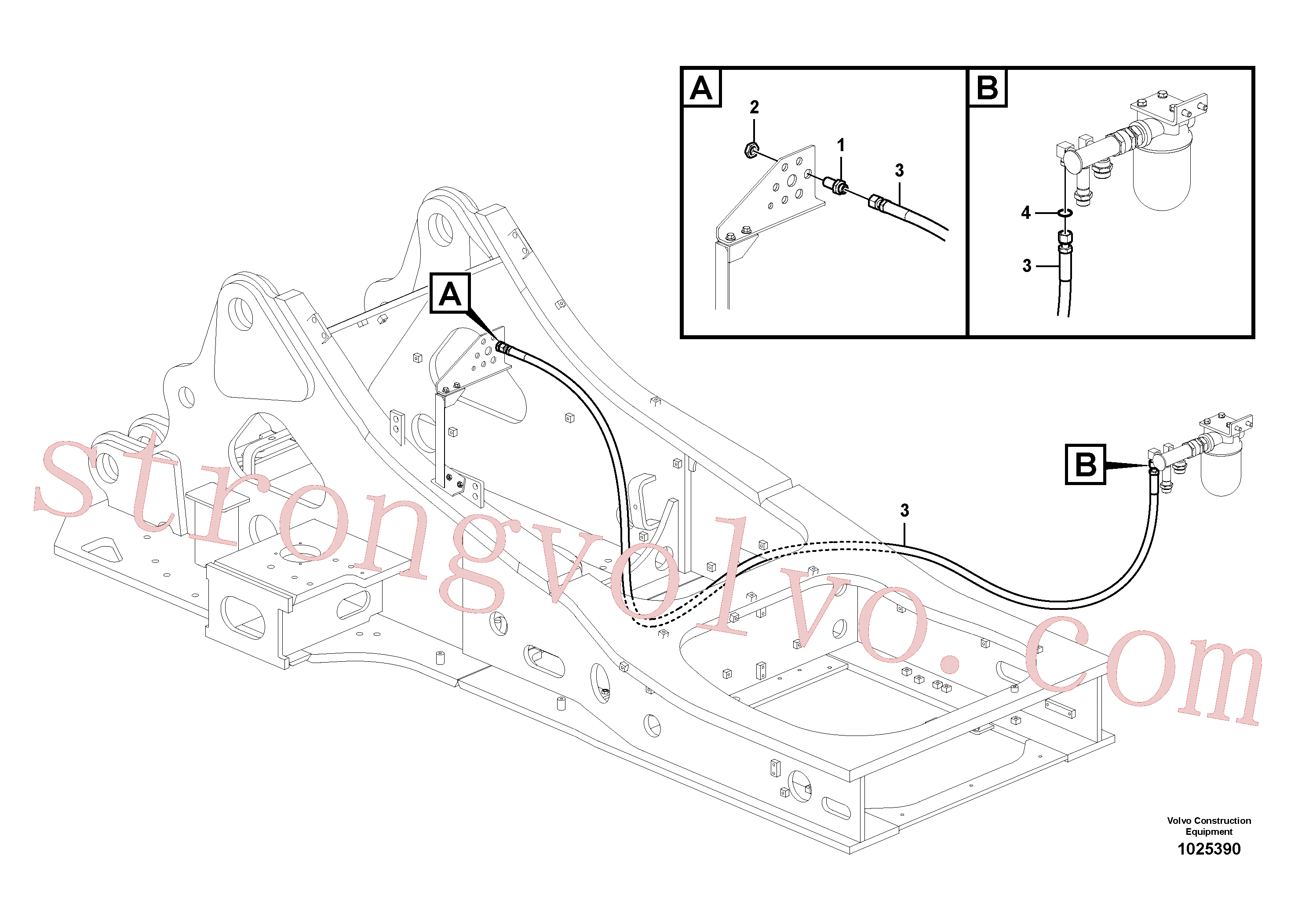China Made VOE937746 Rockmaster/1SC Volvo Acessórios para escavadeira