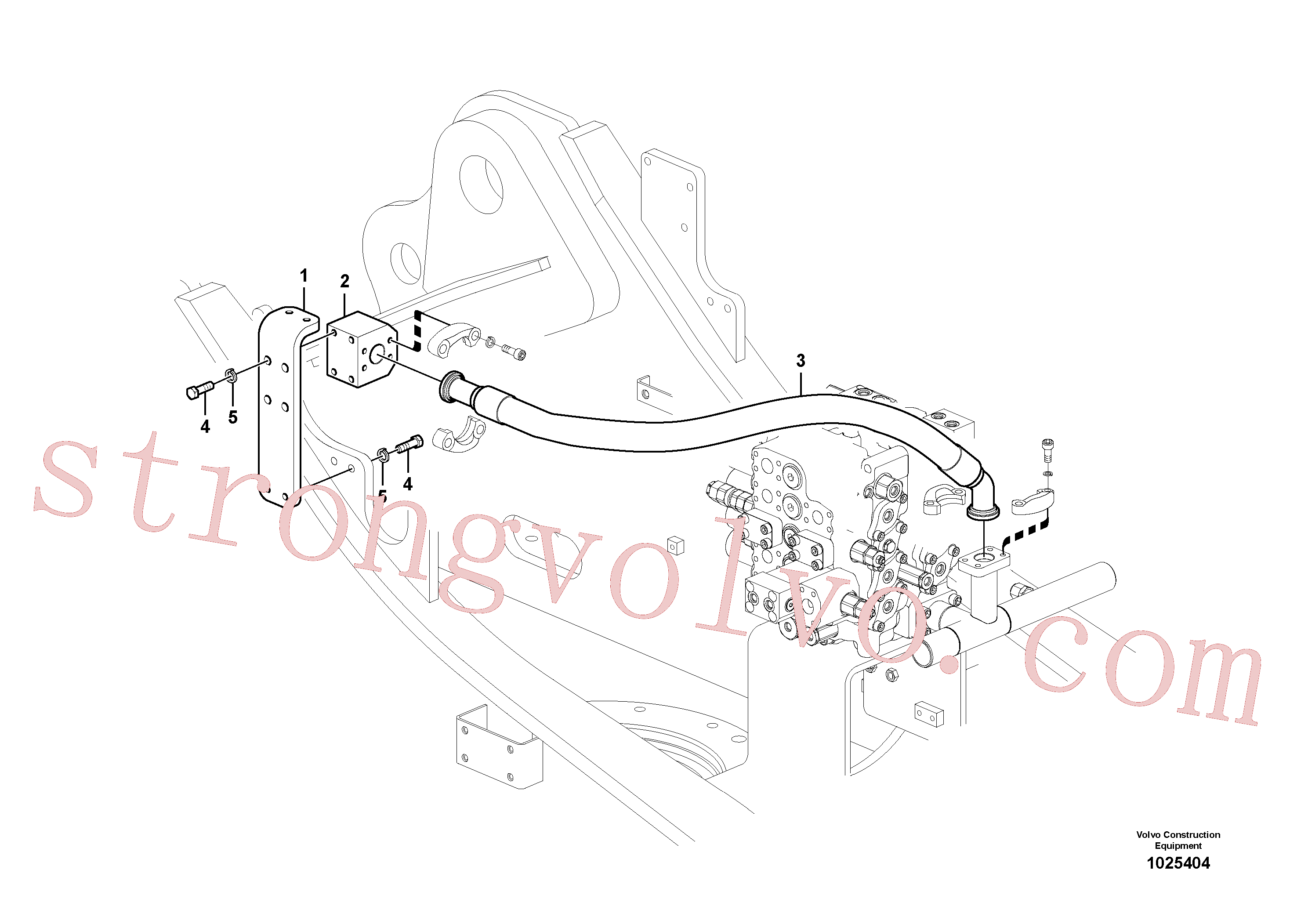 VOE14573963 Volvo Hidráulica de serviço, martelo e cortador para filtro de retorno(1025404 Montagem)