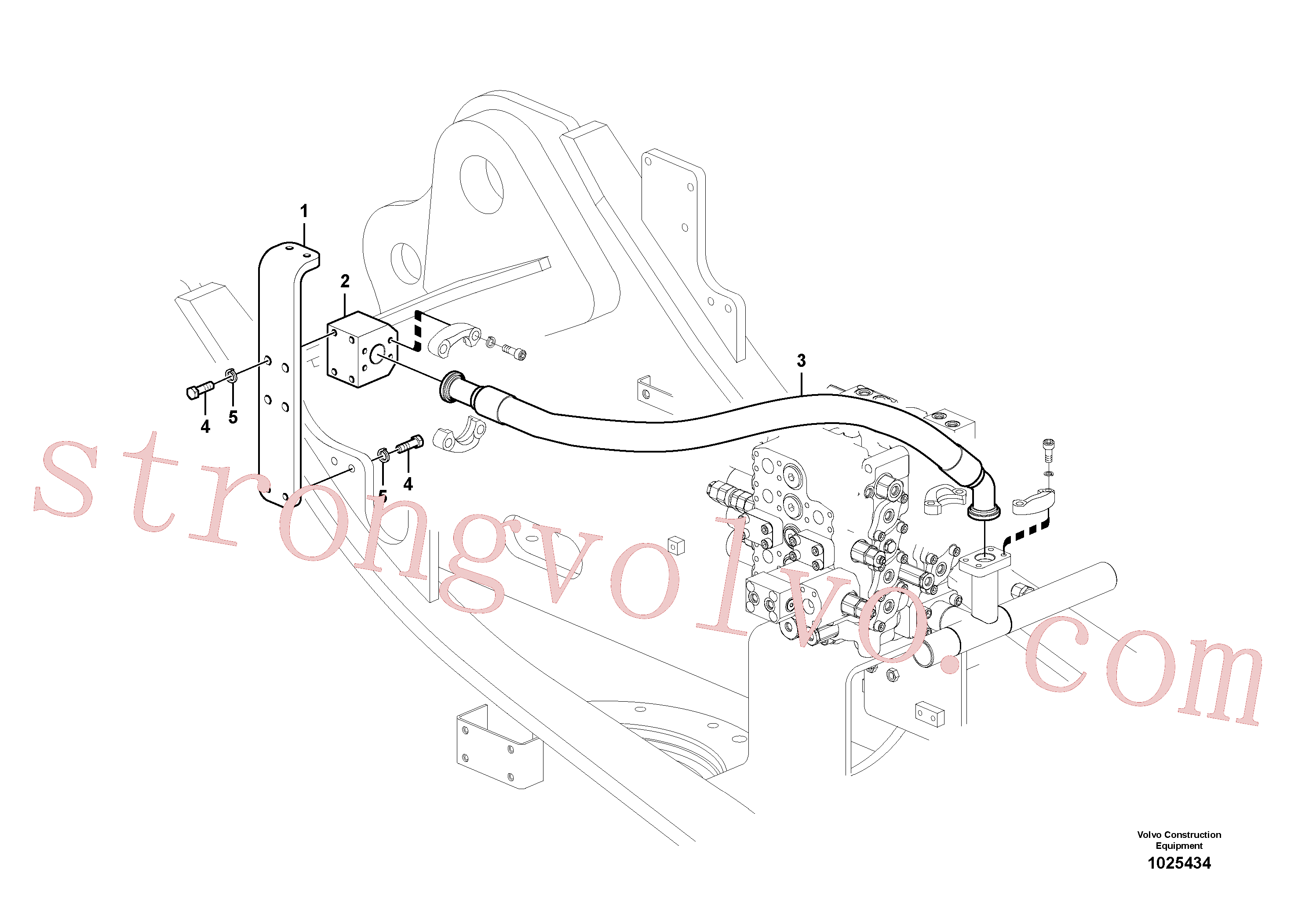 VOE14573963 Volvo Hidráulica de serviço, martelo e cortador para filtro de retorno(1025434 Montagem)