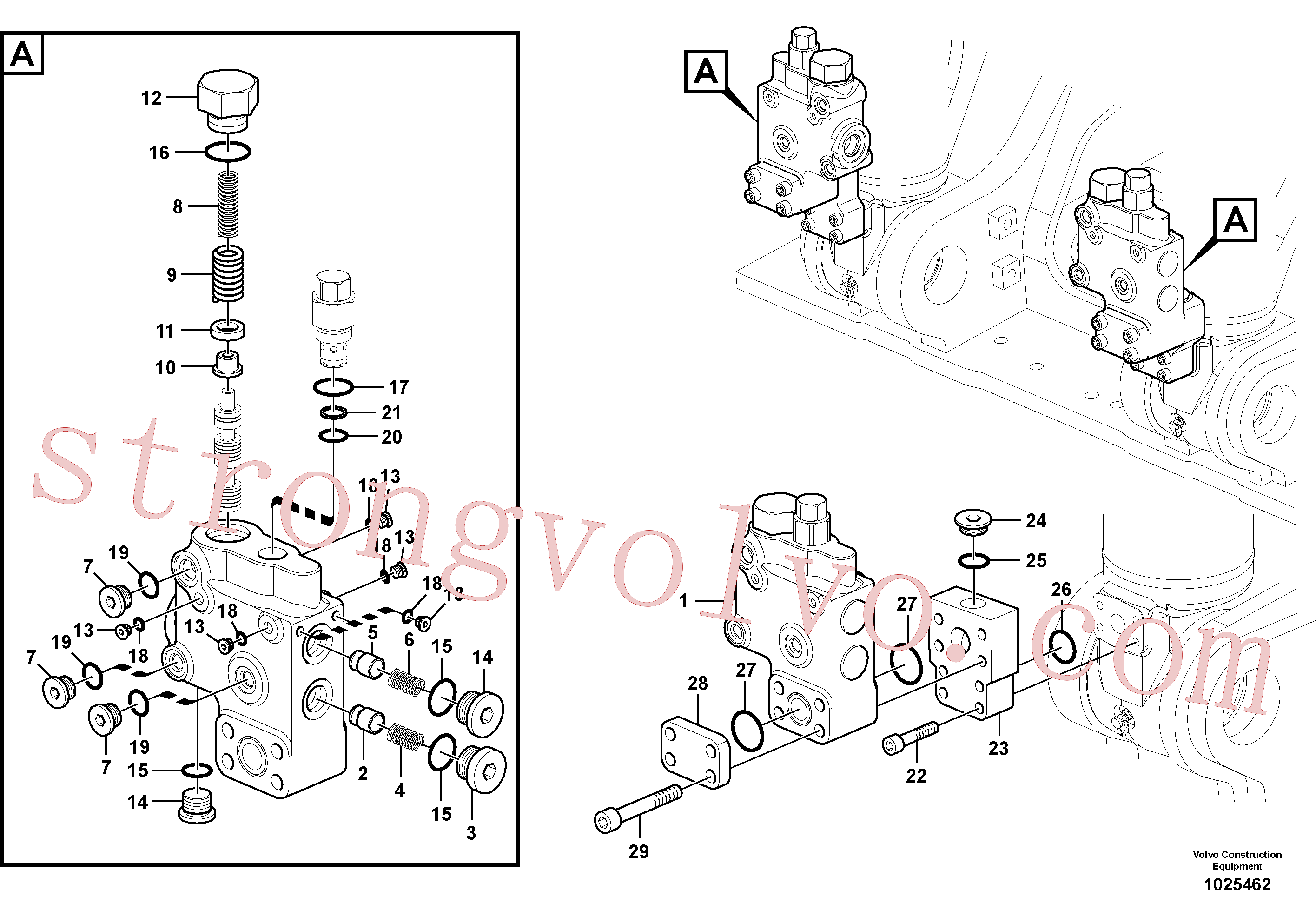 Volvo Acessórios para escavadeira VOE14572819 Anel-o Acessórios