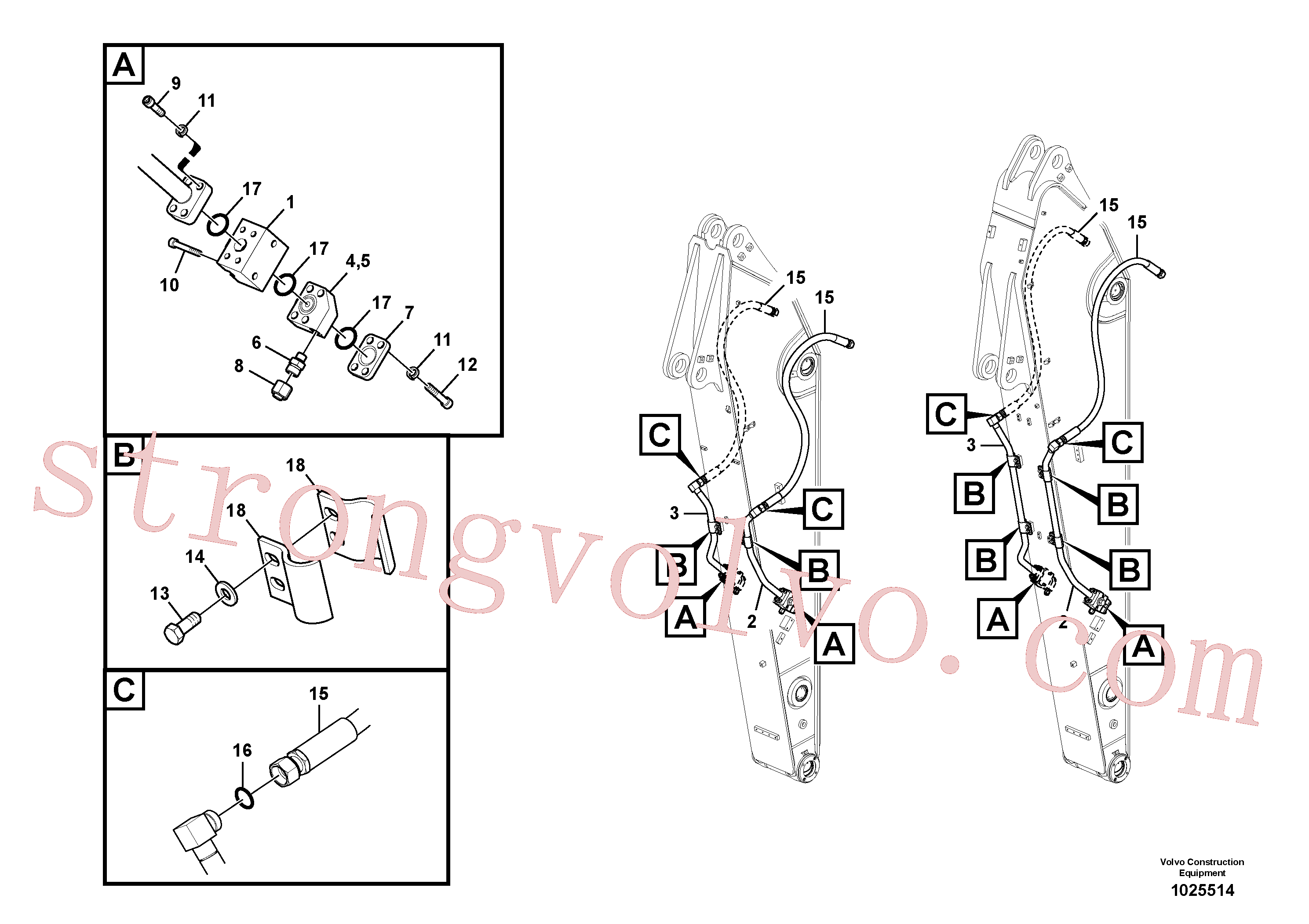 Volvo Montagem VOE937173 Xtraflex/5000 Acessórios