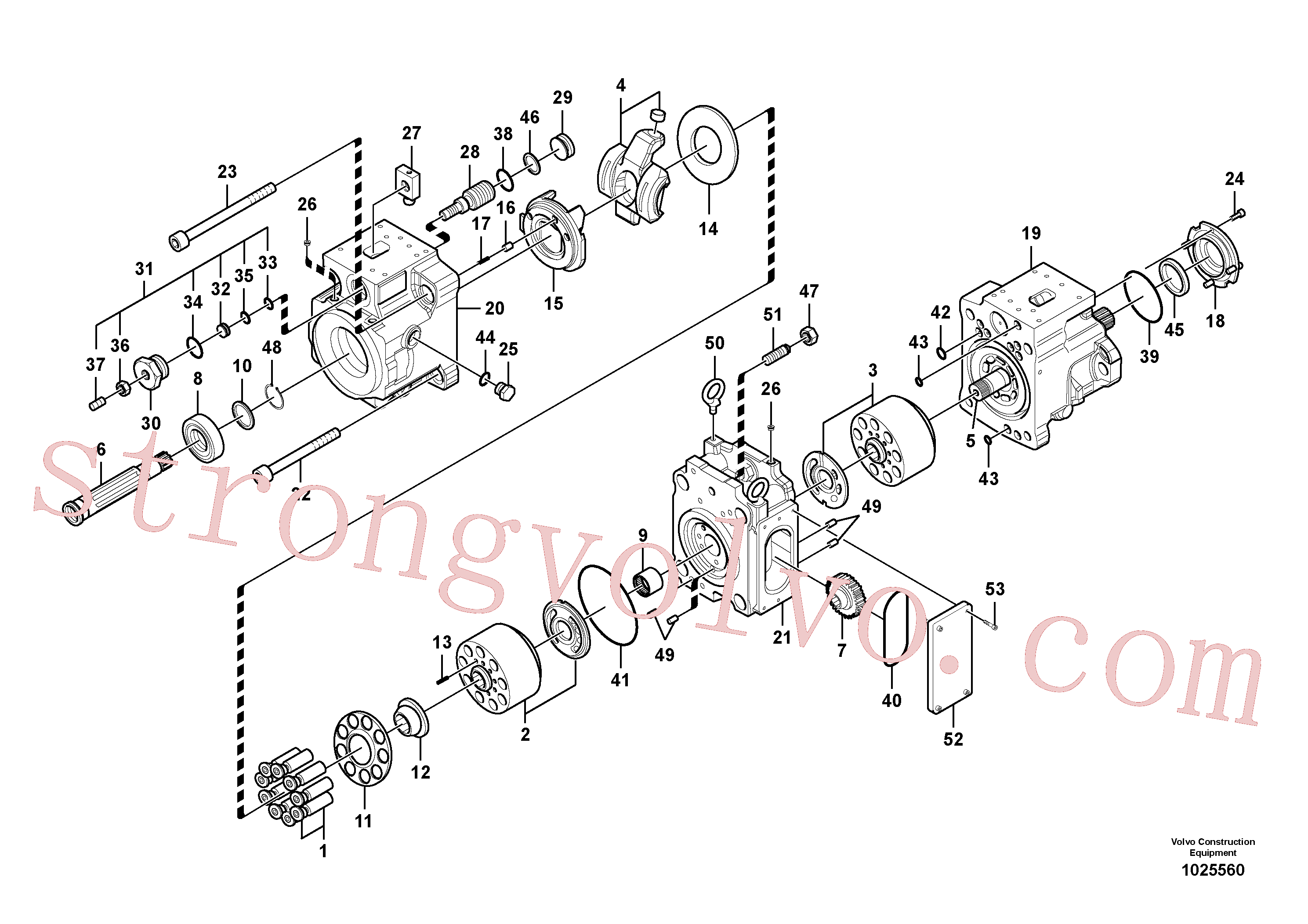 VOE14550184 Volvo Bomba hidráulica(1025560 Montagem)