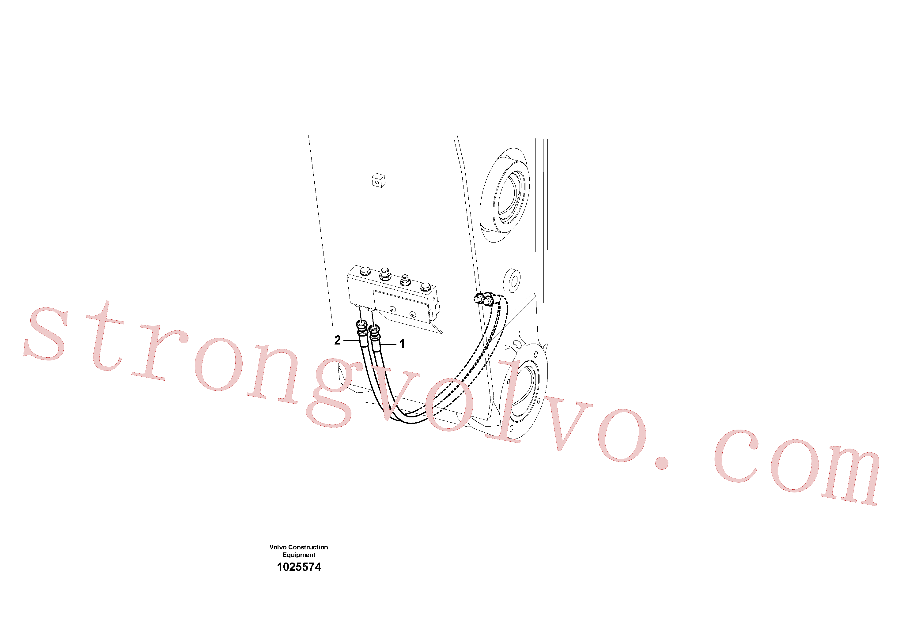China Made VOE14556212 Mangueira Volvo Acessórios para escavadeira