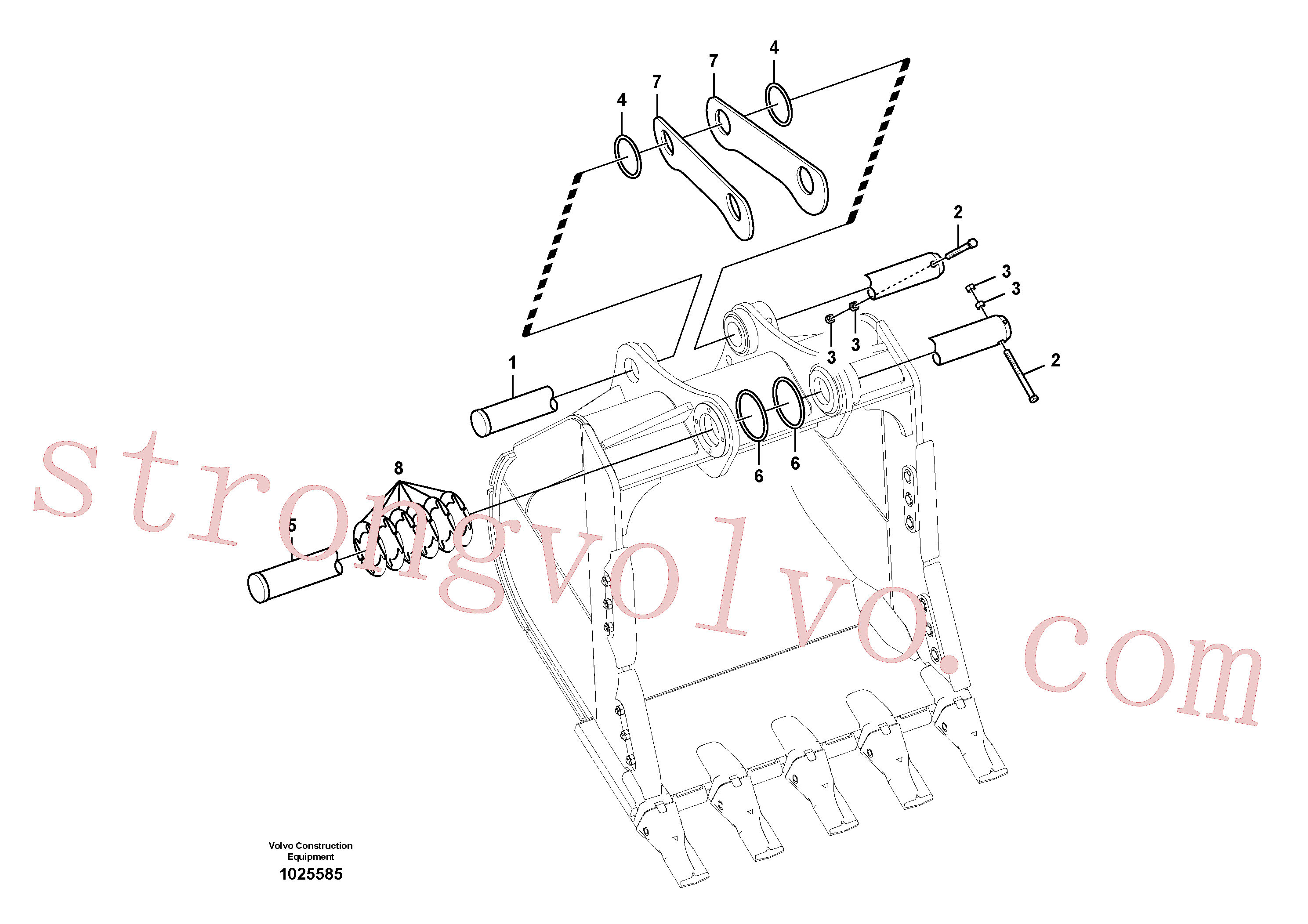 VOE14508375 Volvo Tirantes ao balde(1025585 Montagem)
