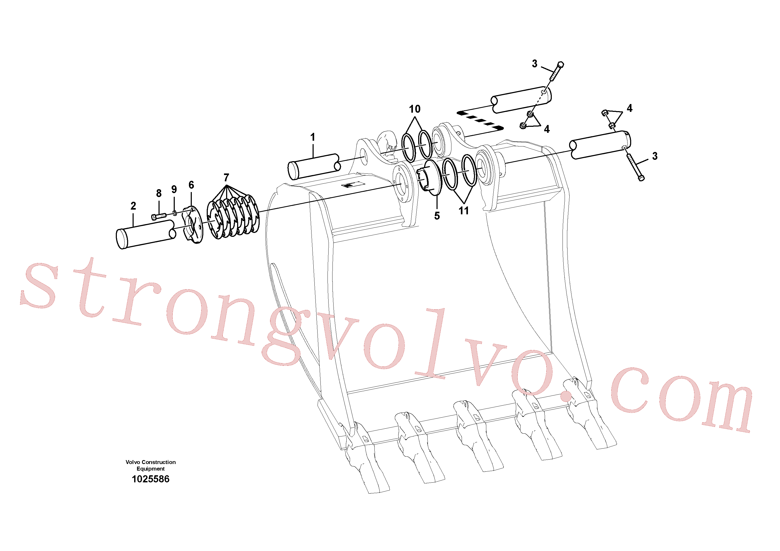 VOE14545488 Volvo Tirantes ao balde(1025586 Montagem)