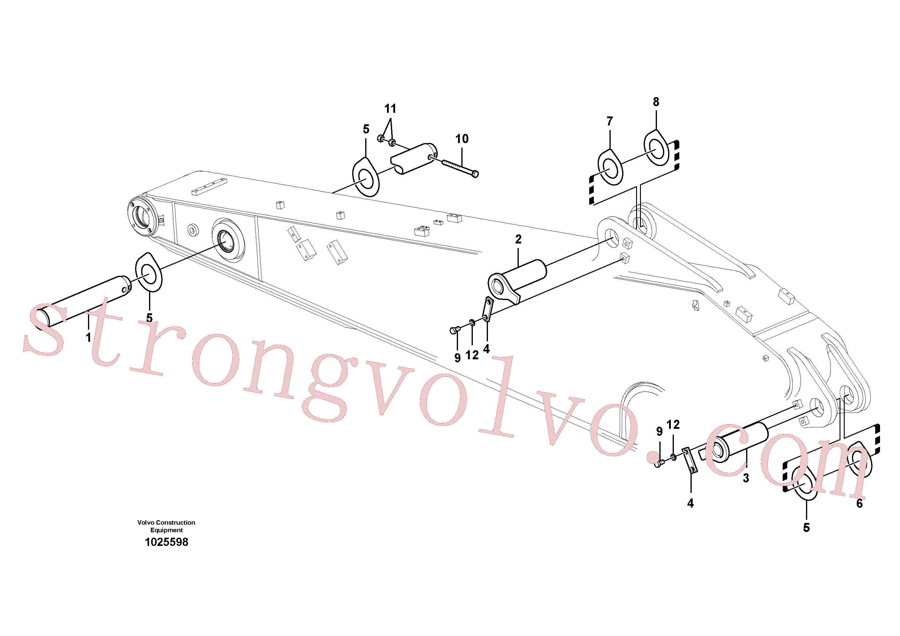 VOE14524122 Volvo Elos do braço de afundamento(1025598 Montagem)