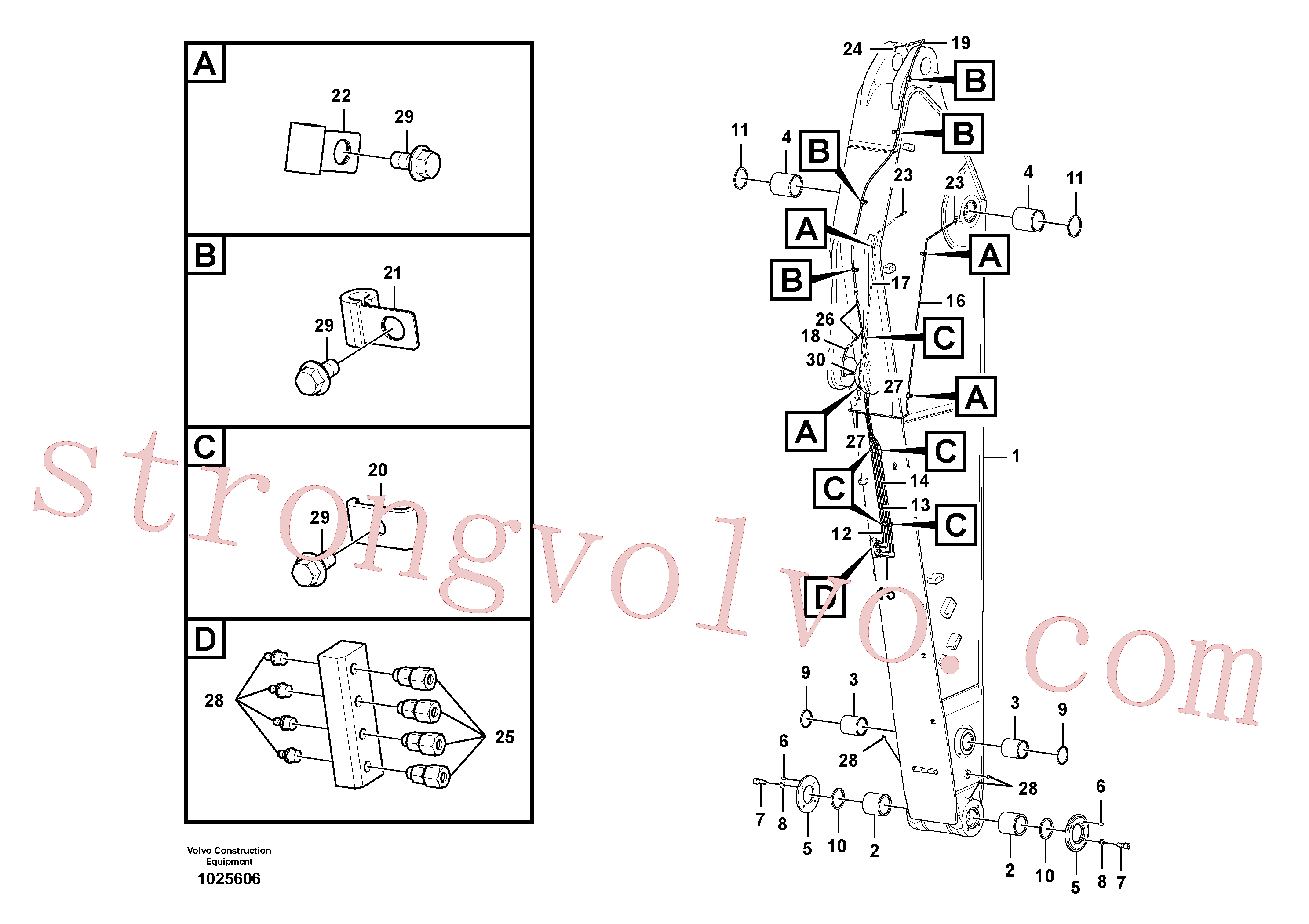 VOE14548798 Tubo Volvo escavadeira