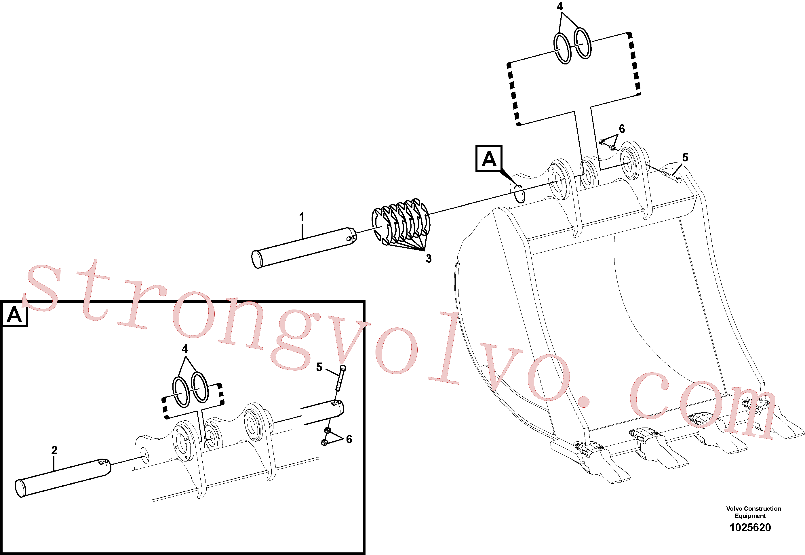 Volvo VOE14547822 Pino Volvo Acessórios para escavadeira